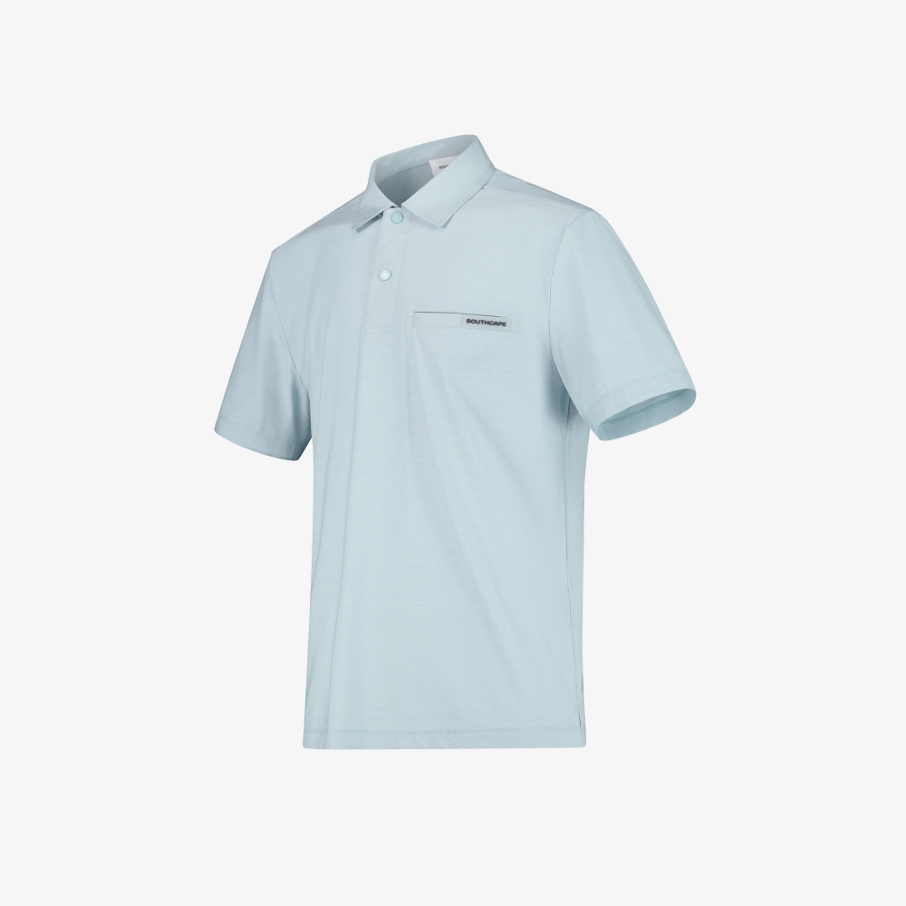 Woven Pocket Collar T-shirt_GU