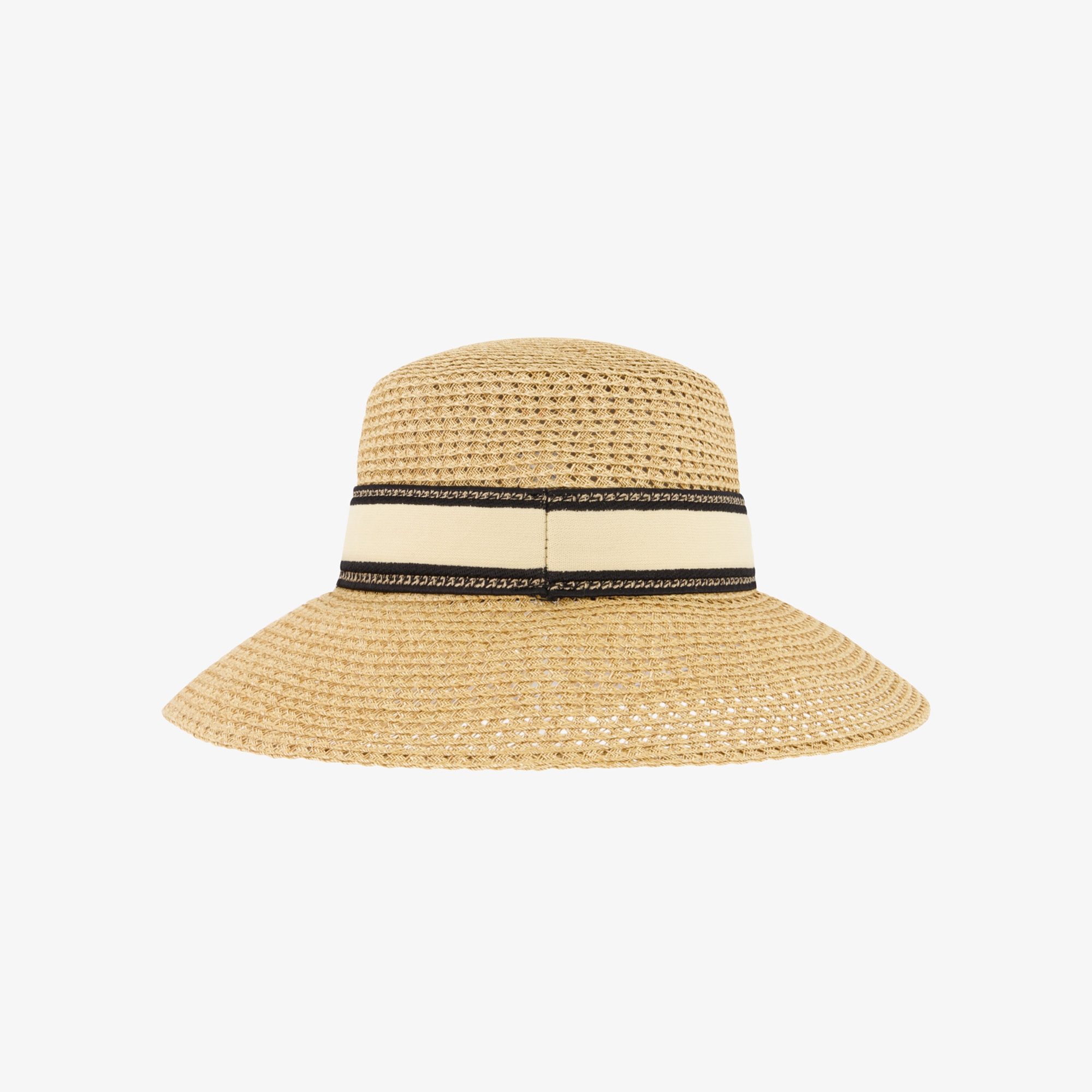 Logo Band Straw Panama Hat_NT