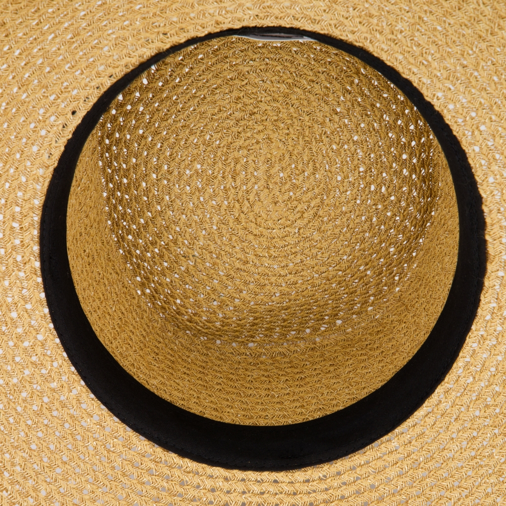 Logo Band Straw Panama Hat_NT