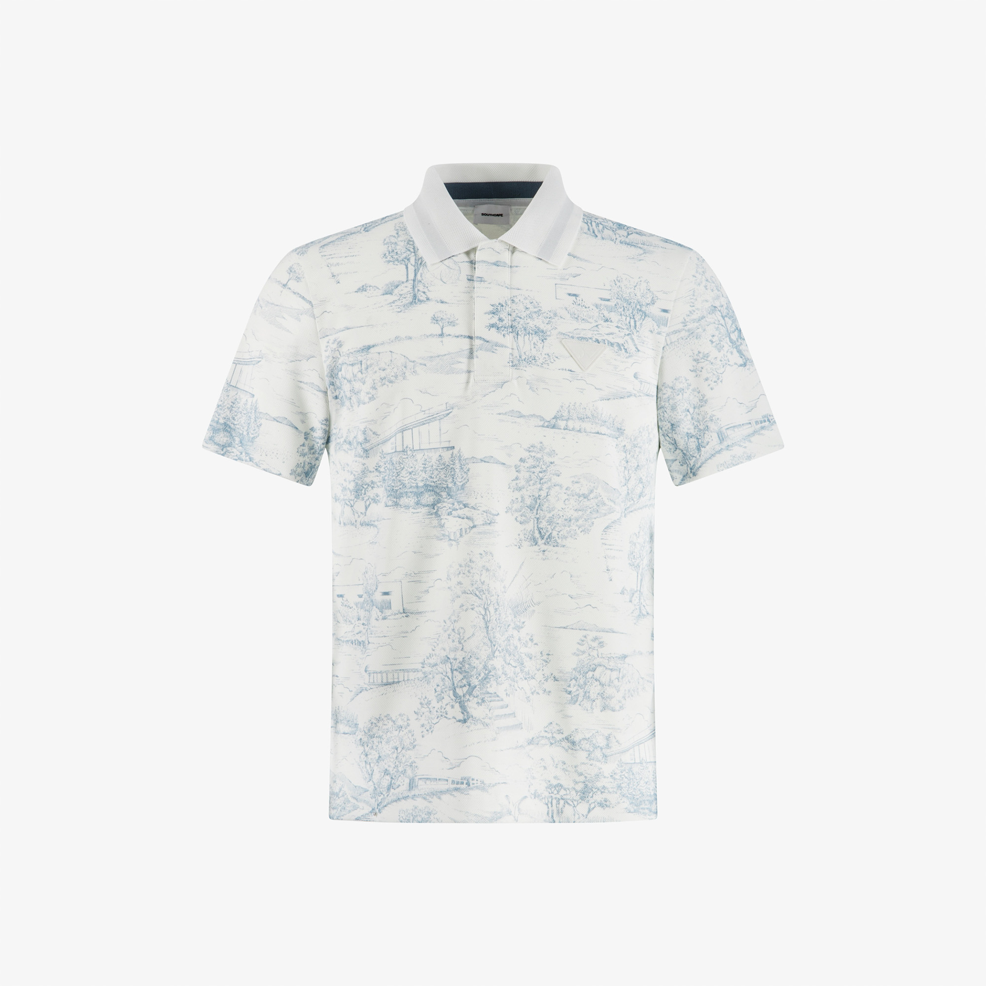 Namhae Heritage Pattern Polo Shirt_WT