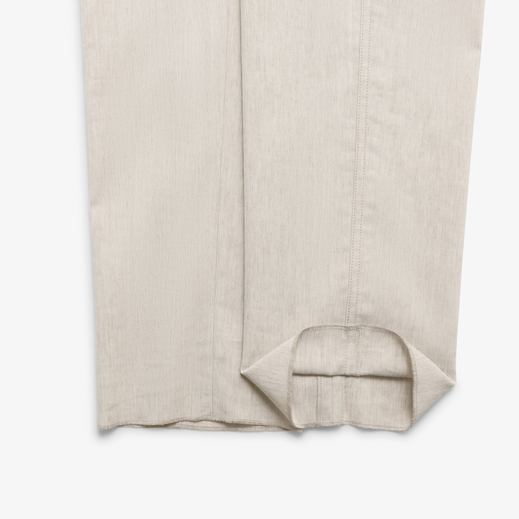 Linen Blend Regular Fit Pants_LE