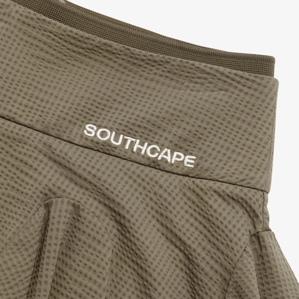 Slim Waistband Waffle Textured Skirt_BR