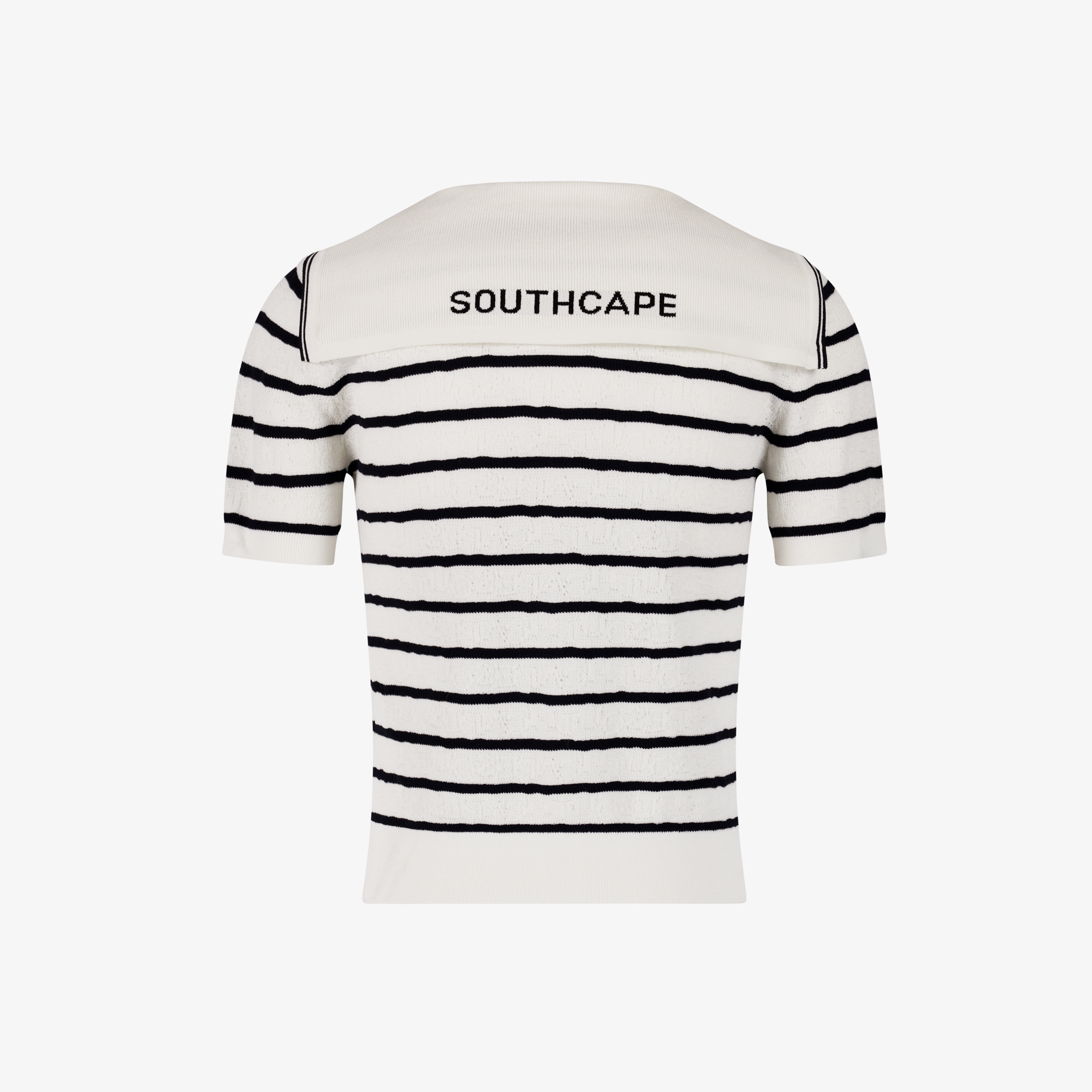 Stripe Sailor Collar Zip-Up Cardigan_CR