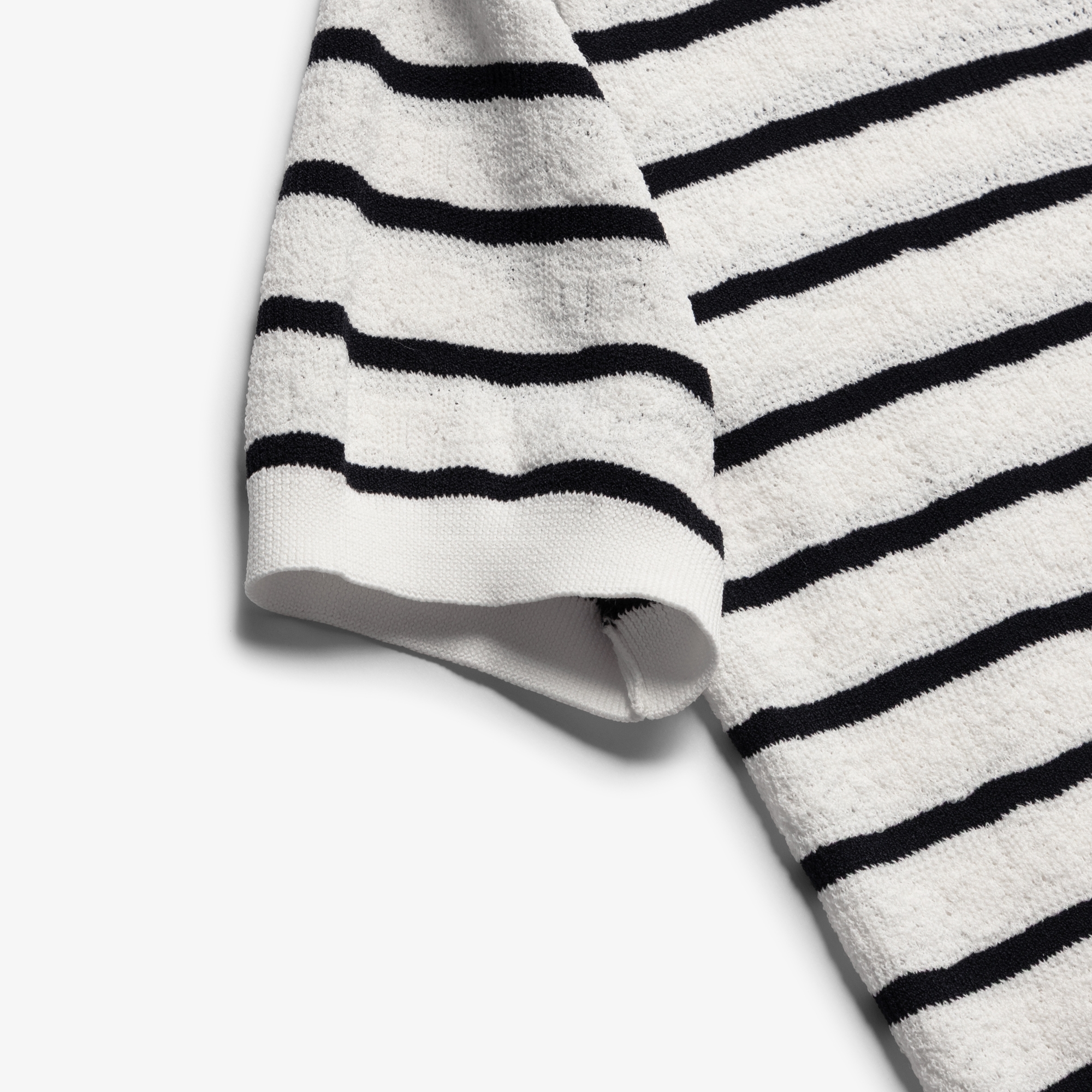 Stripe Sailor Collar Zip-Up Cardigan_CR