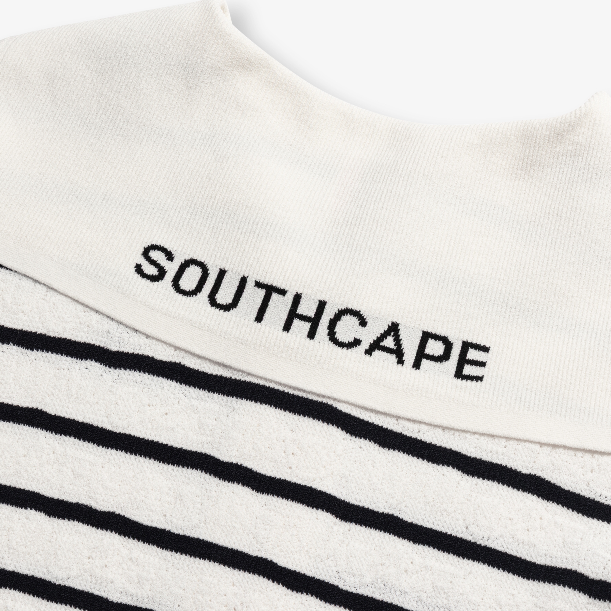 Stripe Sailor Collar Zip-Up Cardigan_CR