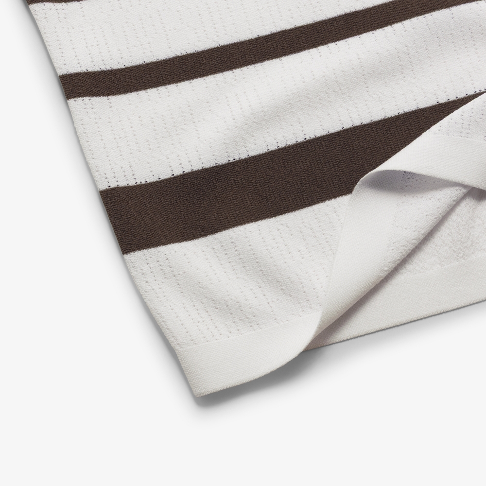 Marine Stripe Short Sleeve Cool-Touch Knit_BR
