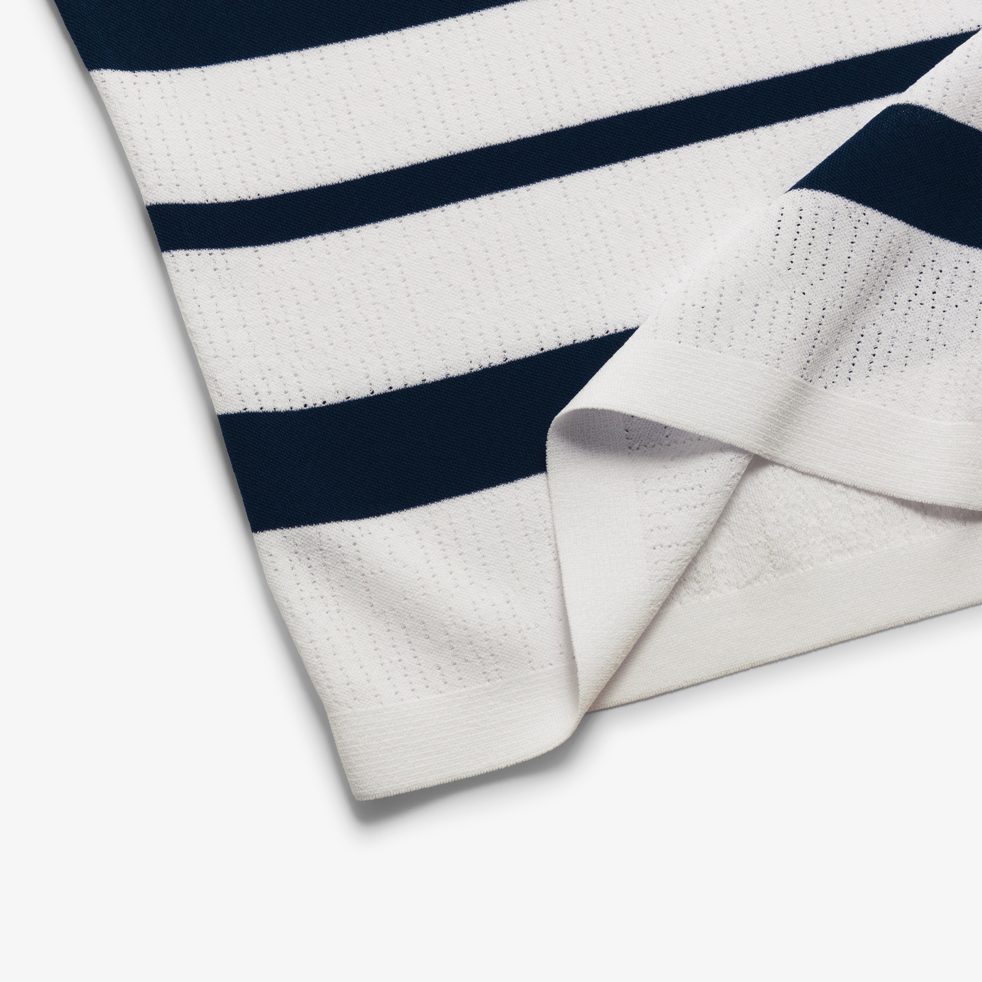 Marine Stripe Short Sleeve Cool-Touch Knit_NA