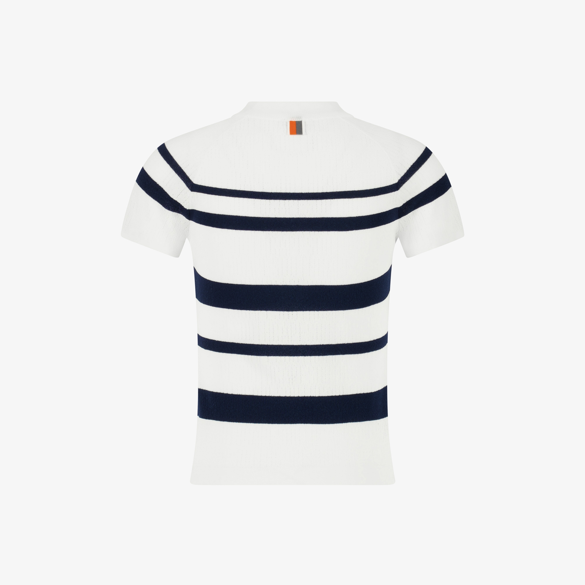 Marine Stripe Short Sleeve Cool-Touch Knit_NA