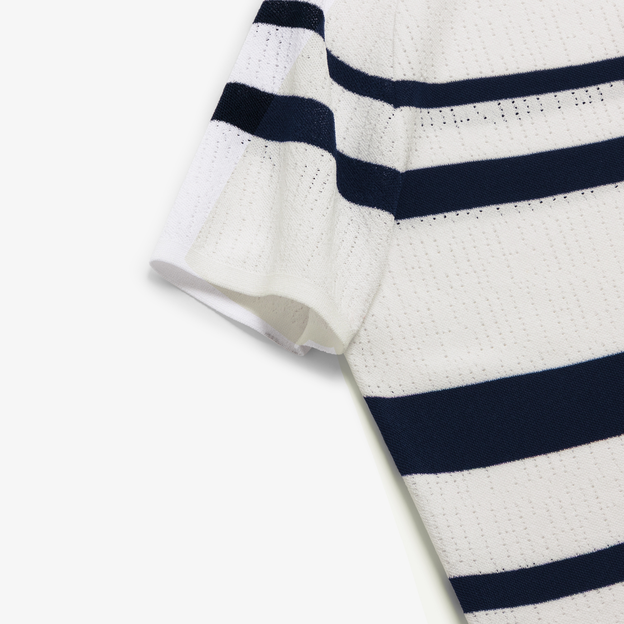 Marine Stripe Short Sleeve Cool-Touch Knit_NA