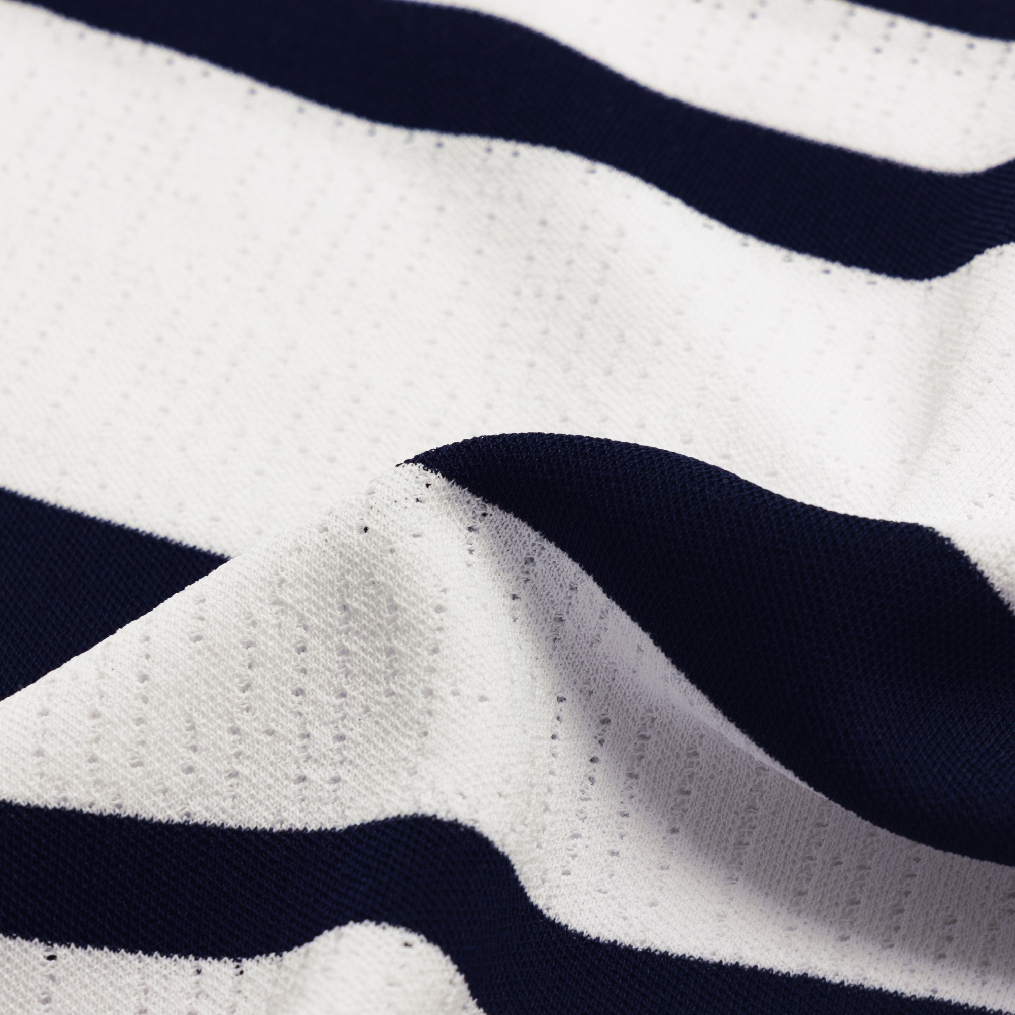 Marine Stripe Short Sleeve Cool-Touch Knit_NA