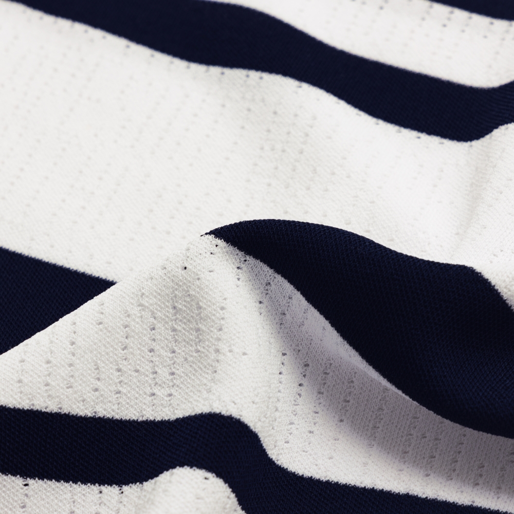 Marine Stripe Short Sleeve Cool-Touch Knit_NA