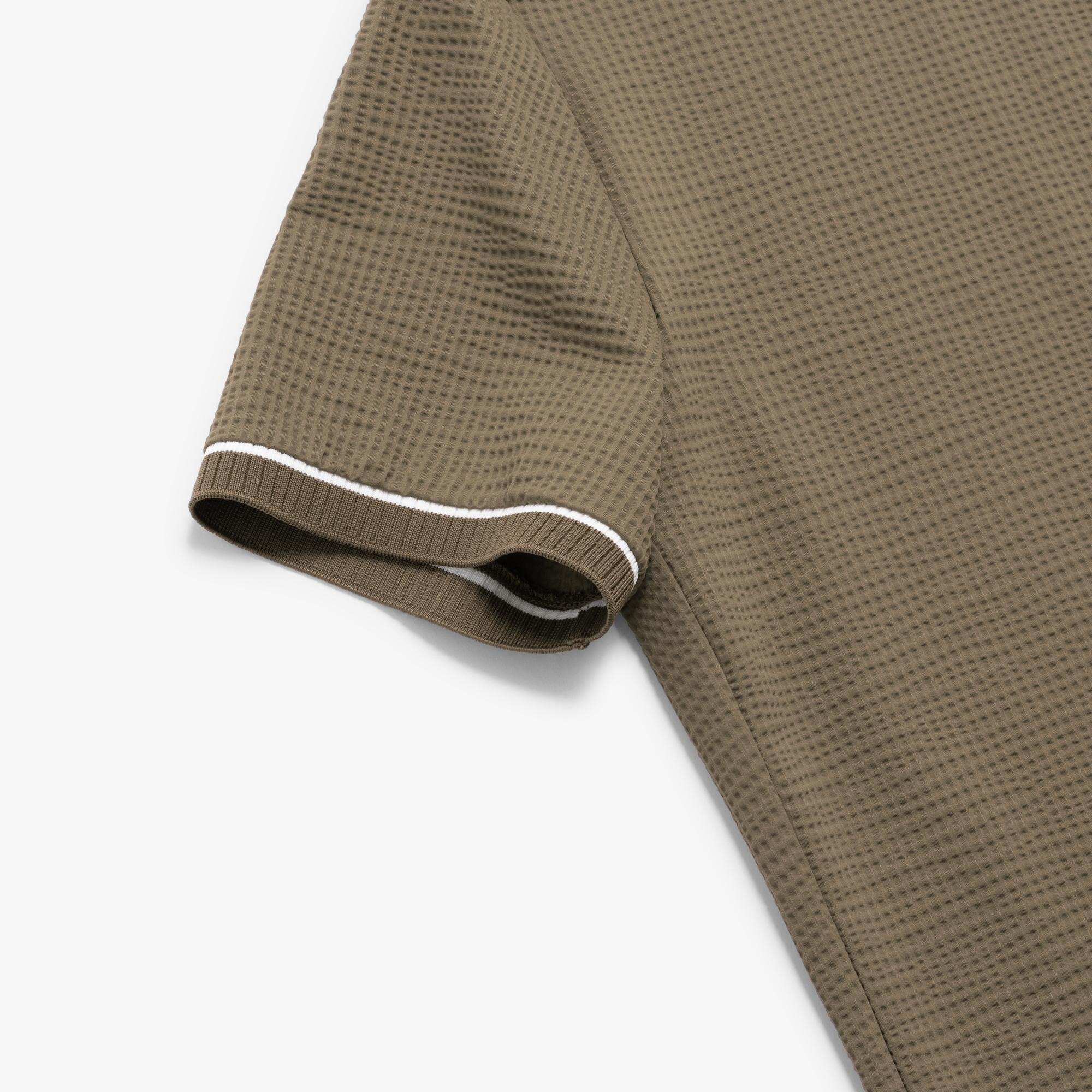 Contrast Ribbed Waffle T-Shirt_BR