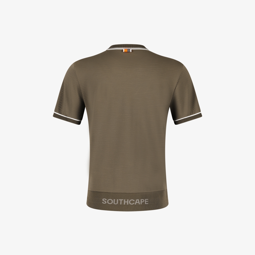 Contrast Ribbed Waffle T-Shirt_BR