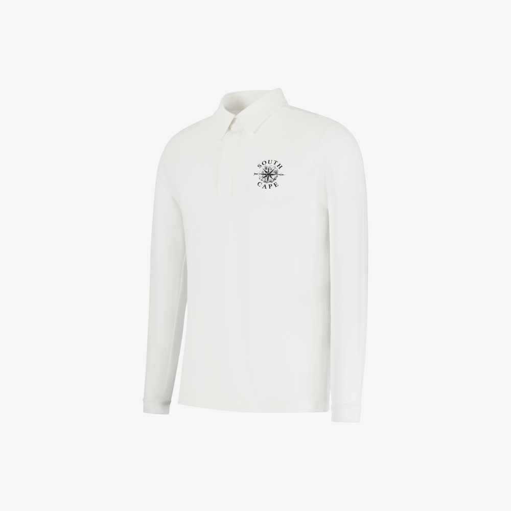 South Cross Cool Touch Long-Sleeved Collar T-Shirt_WT