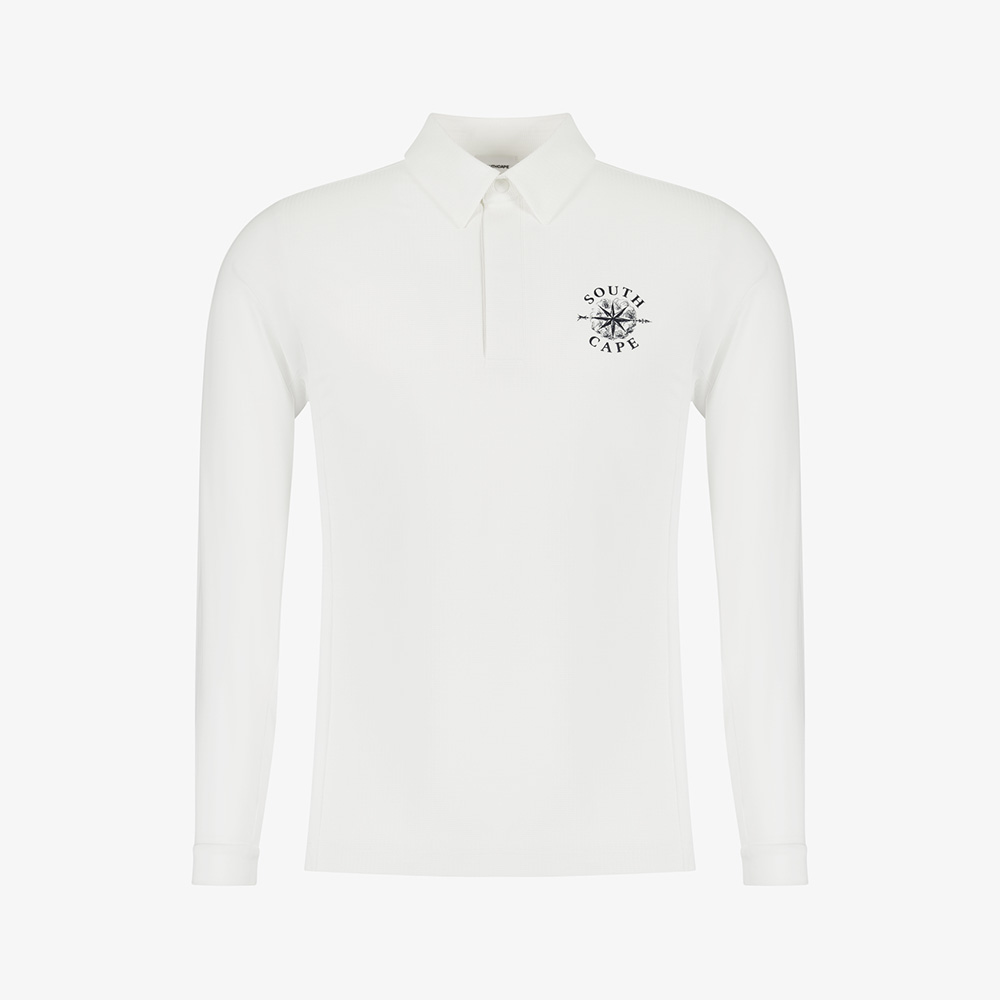 South Cross Cool Touch Long-Sleeved Collar T-Shirt_WT