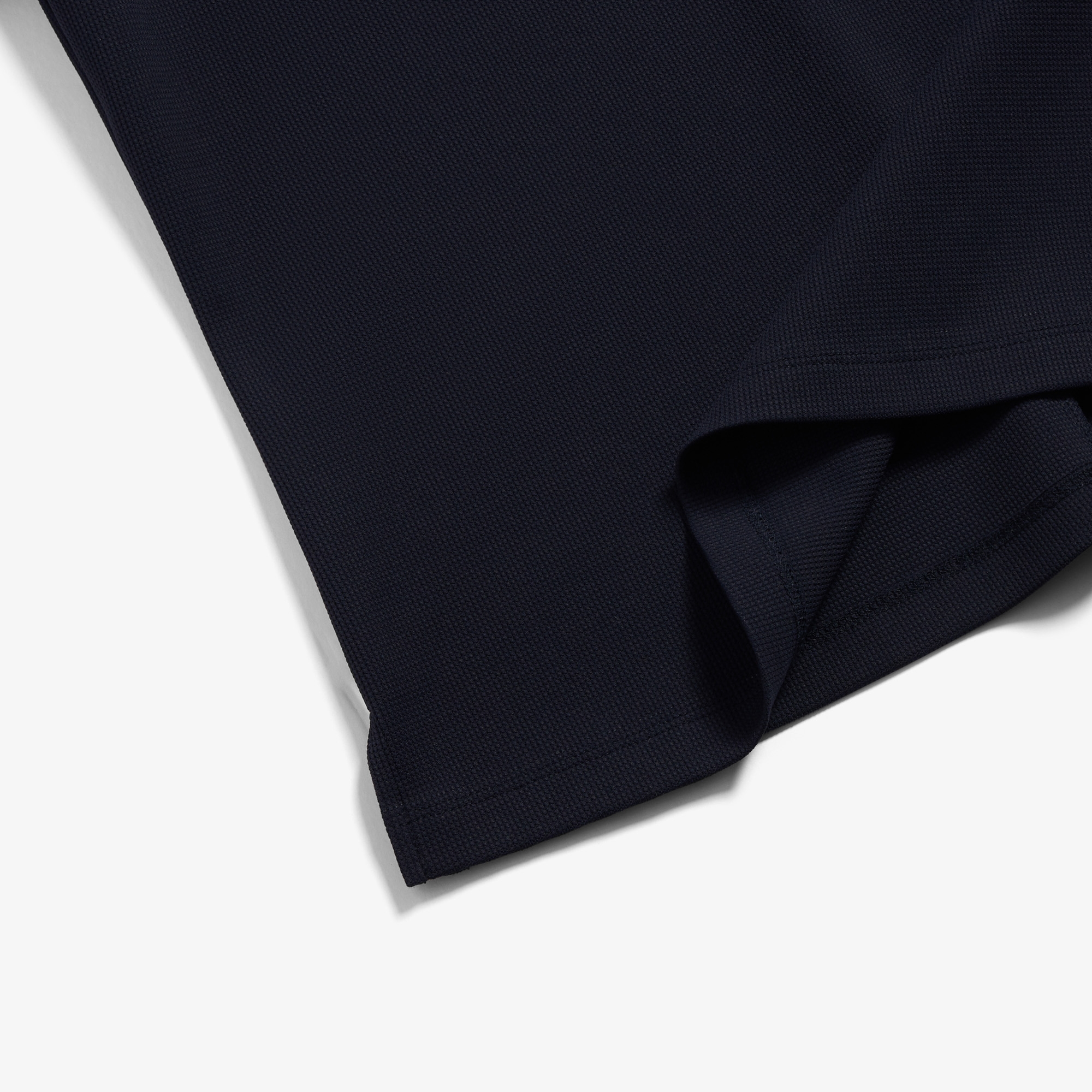 Contrast Collar Ribbed T-Shirt_DA