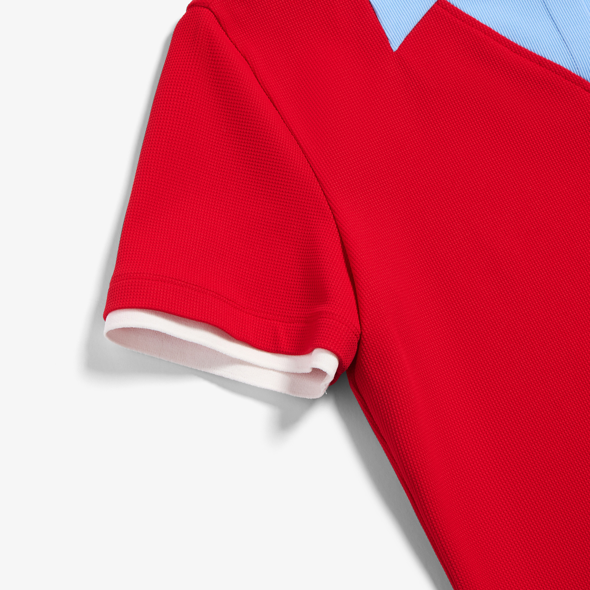 Contrast Collar Ribbed T-Shirt_RD
