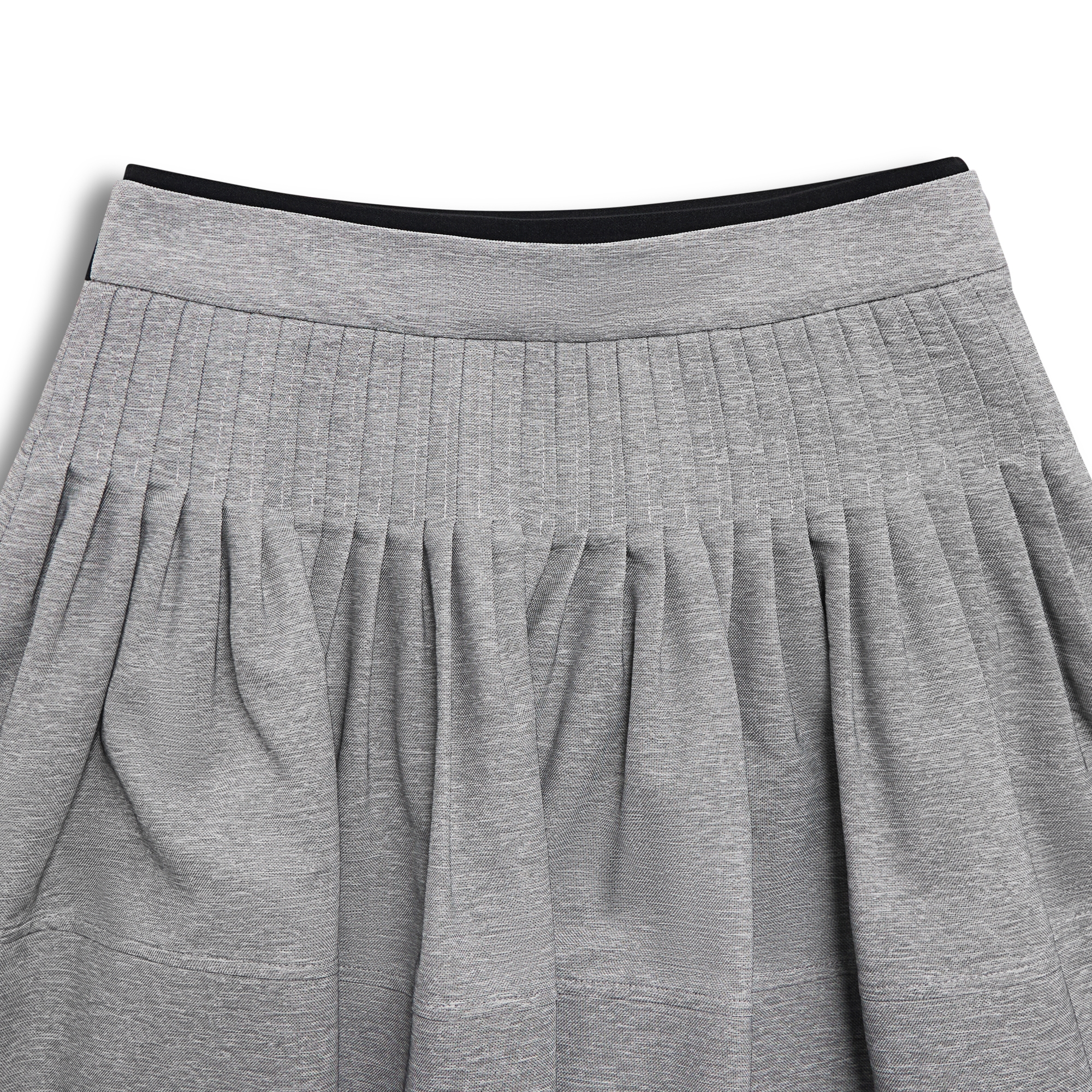 Pin-Tuck Flare Skirt_LG