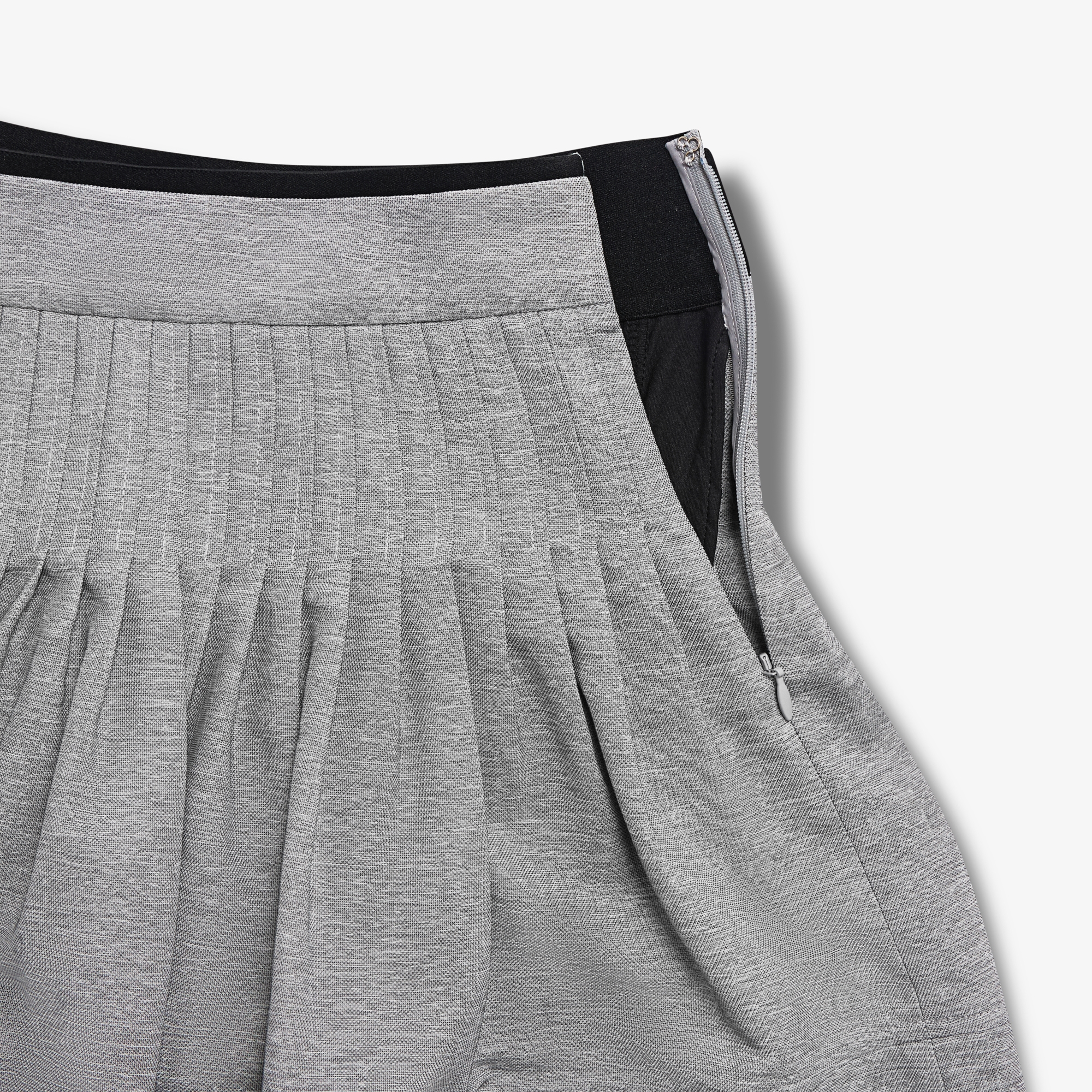 Pin-Tuck Flare Skirt_LG