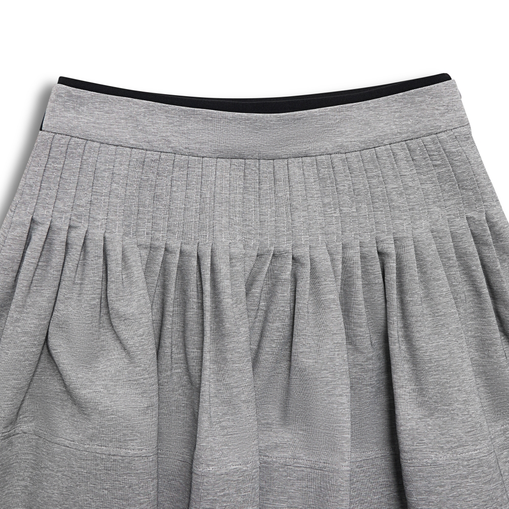 Pin-Tuck Flare Skirt_LG