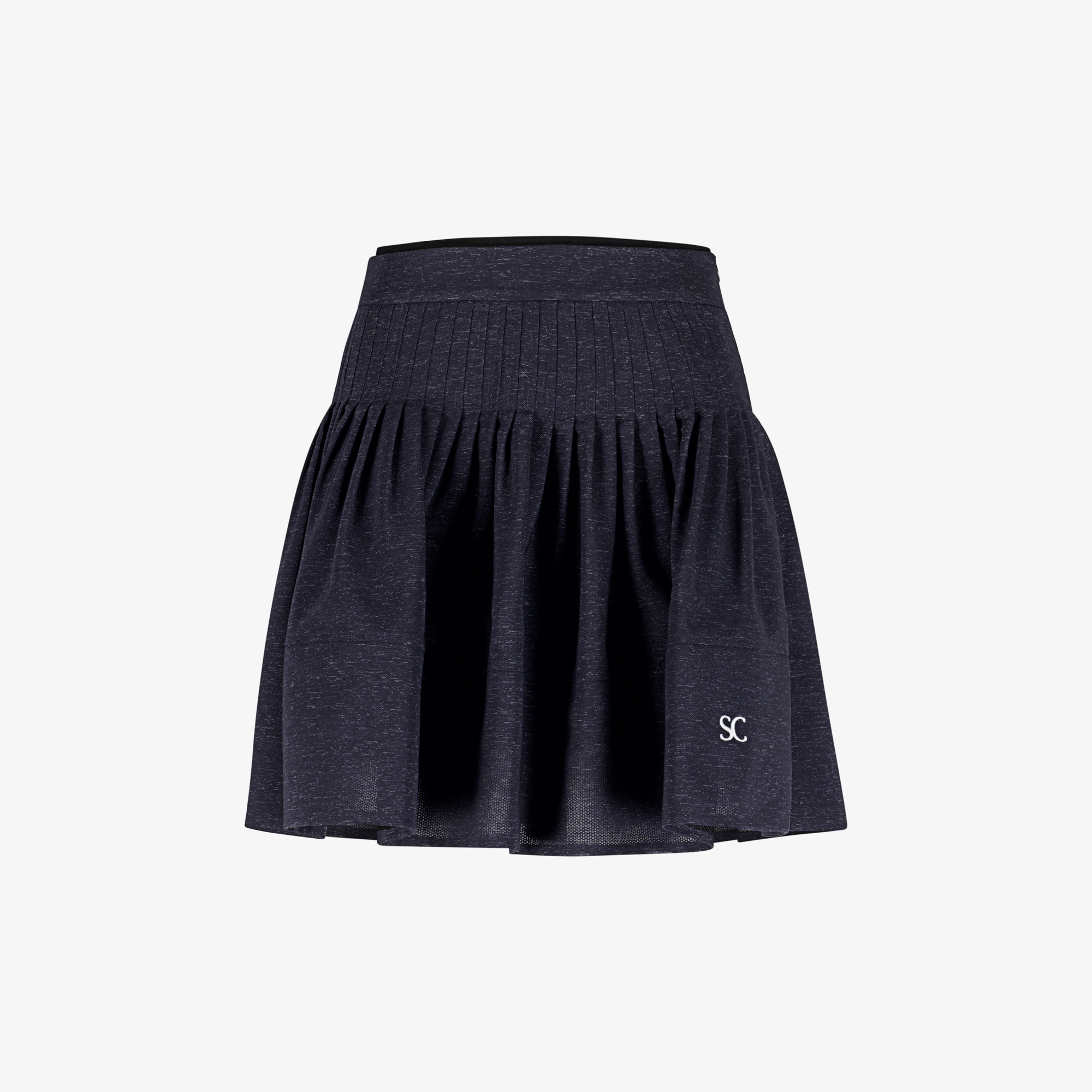 Pin-Tuck Flare Skirt_NA