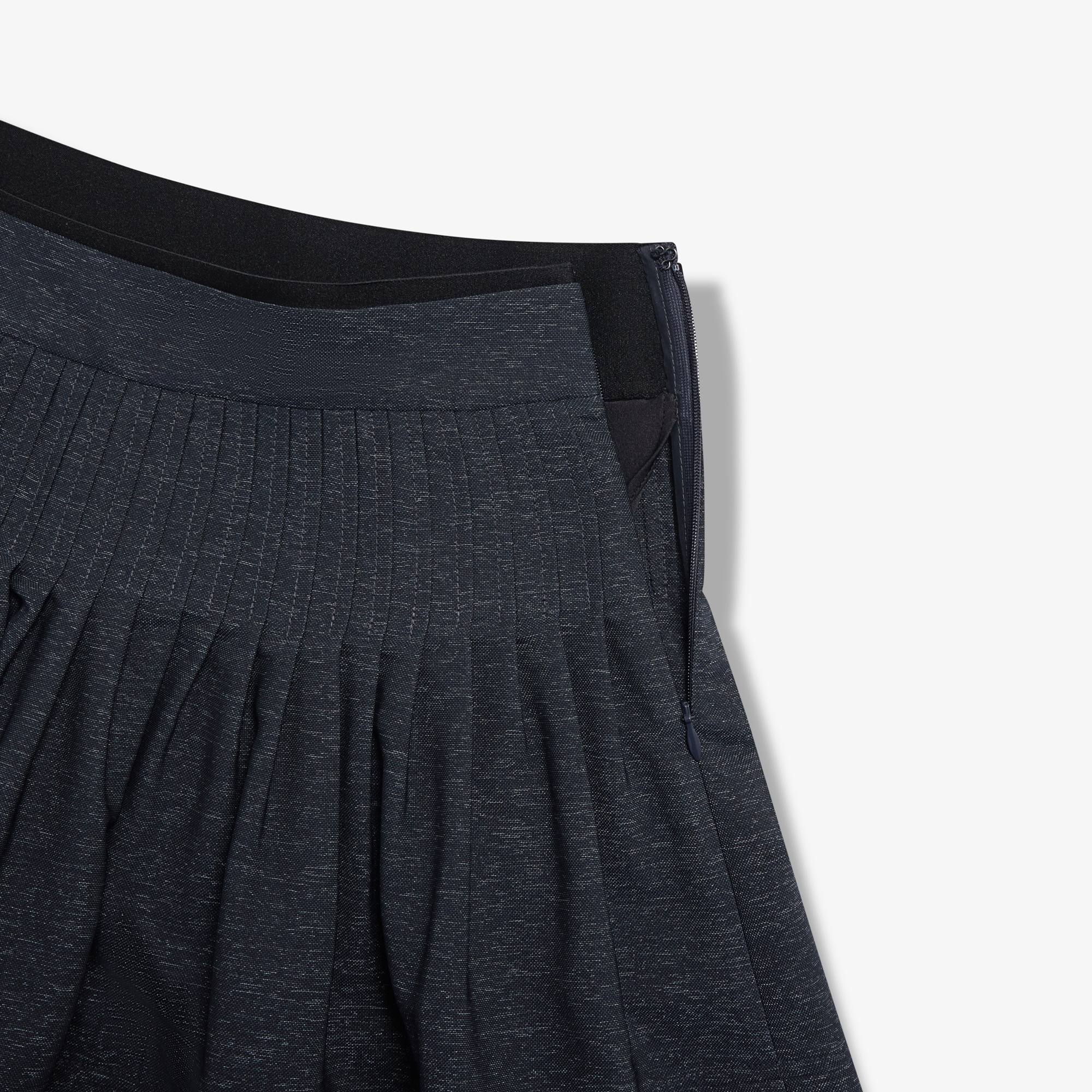 Pin-Tuck Flare Skirt_NA