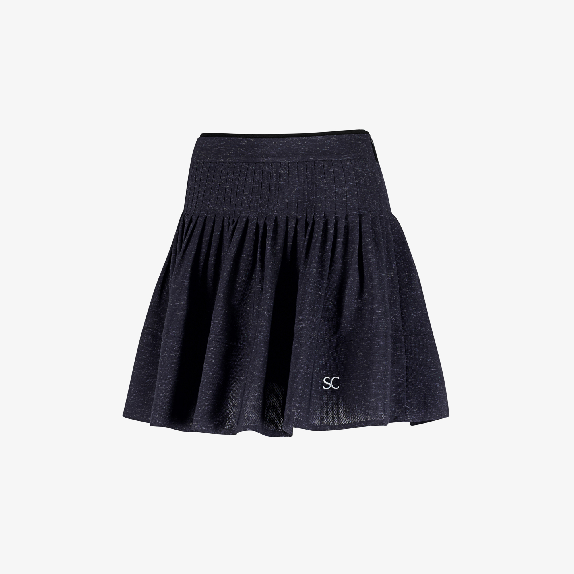 Pin-Tuck Flare Skirt_NA