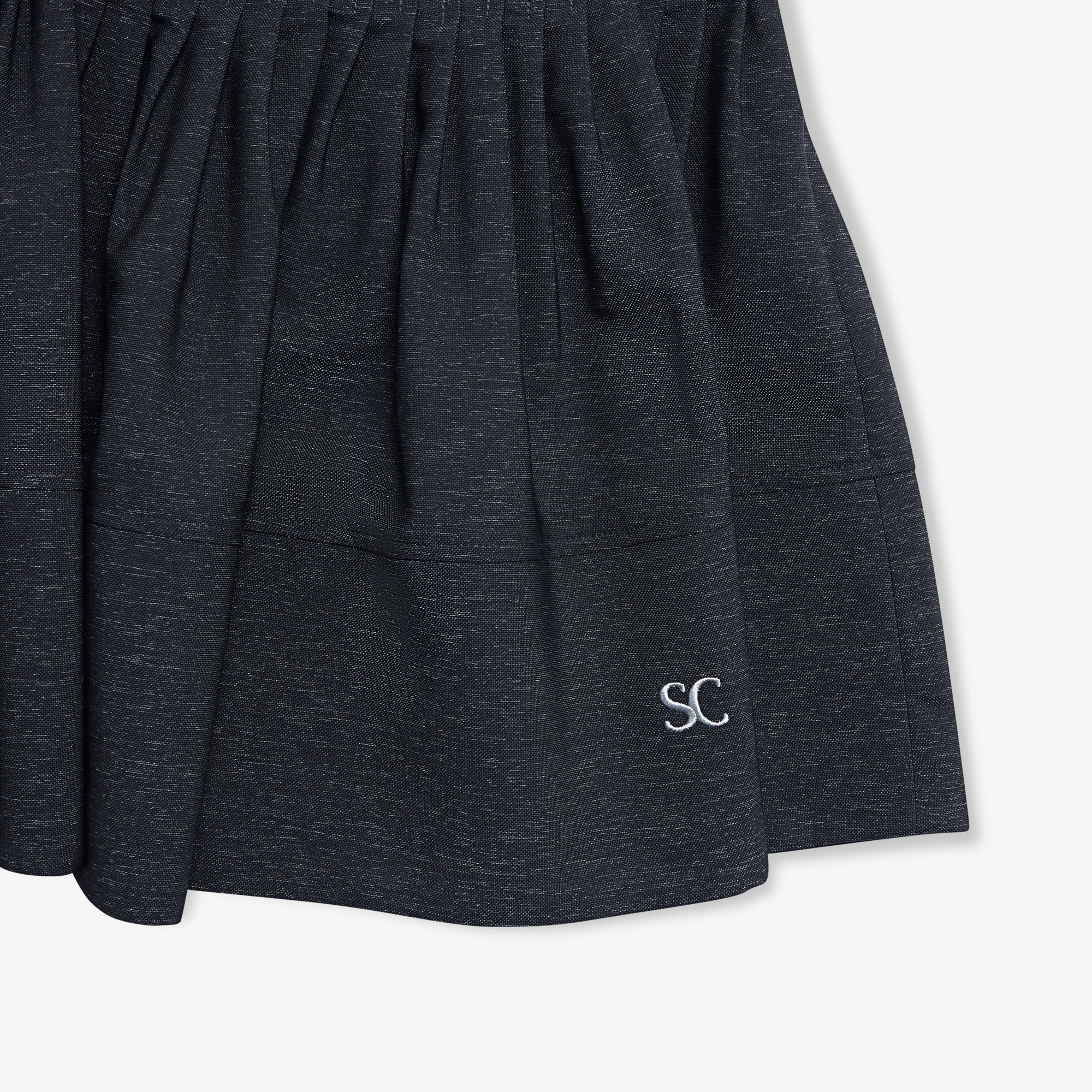 Pin-Tuck Flare Skirt_NA