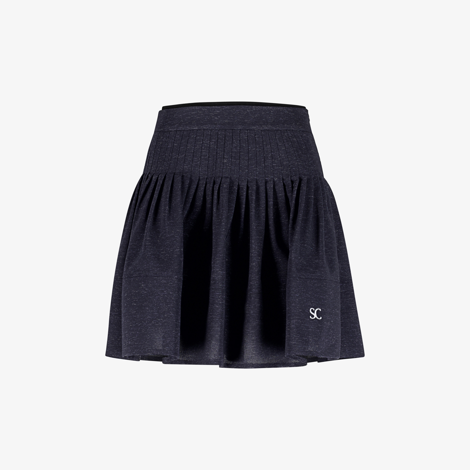 Pin-Tuck Flare Skirt_NA