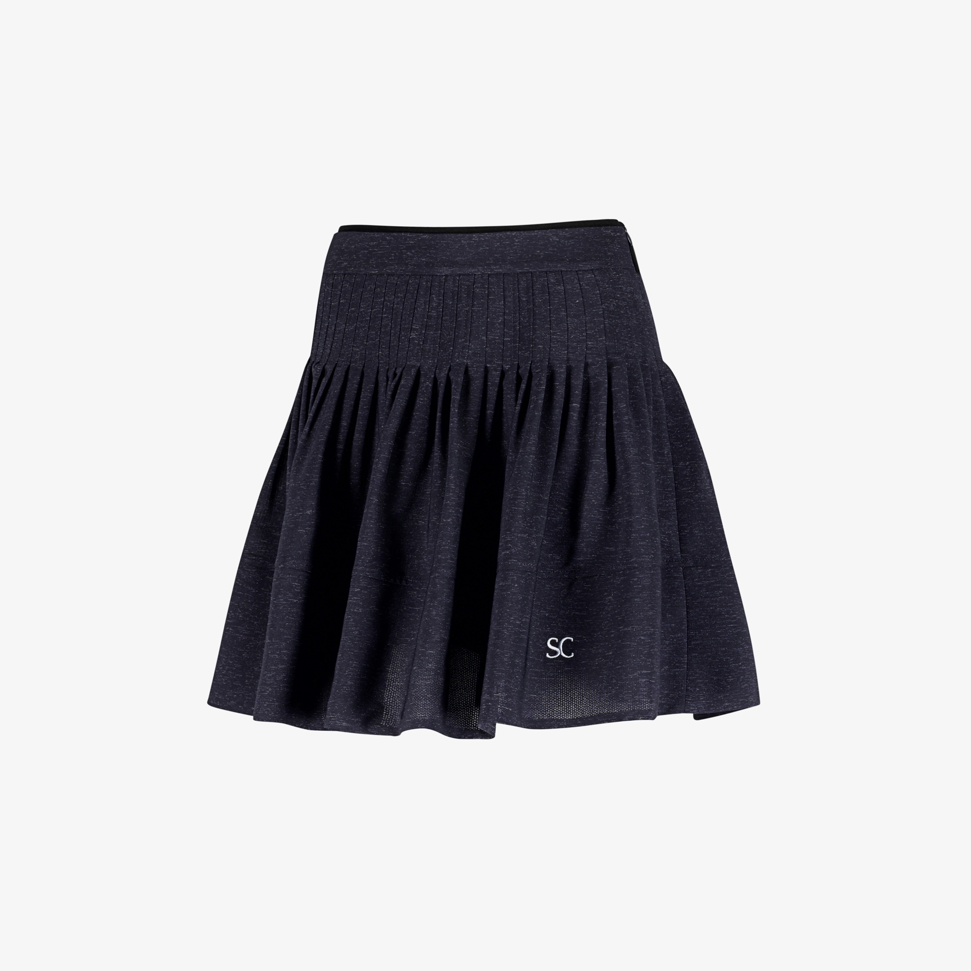 Pin-Tuck Flare Skirt_NA