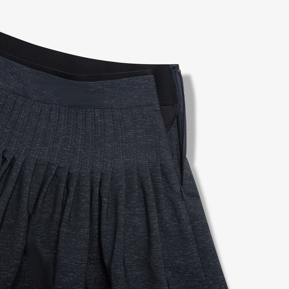 Pin-Tuck Flare Skirt_NA