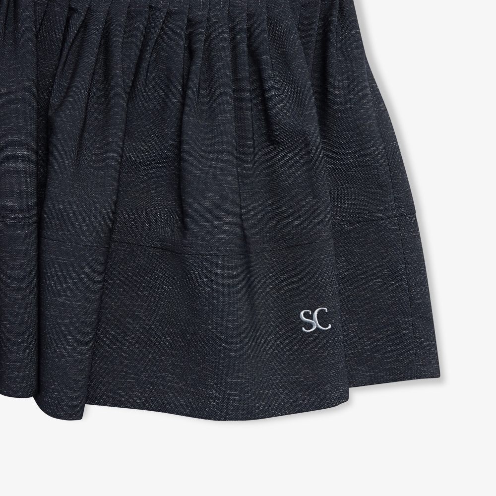 Pin-Tuck Flare Skirt_NA
