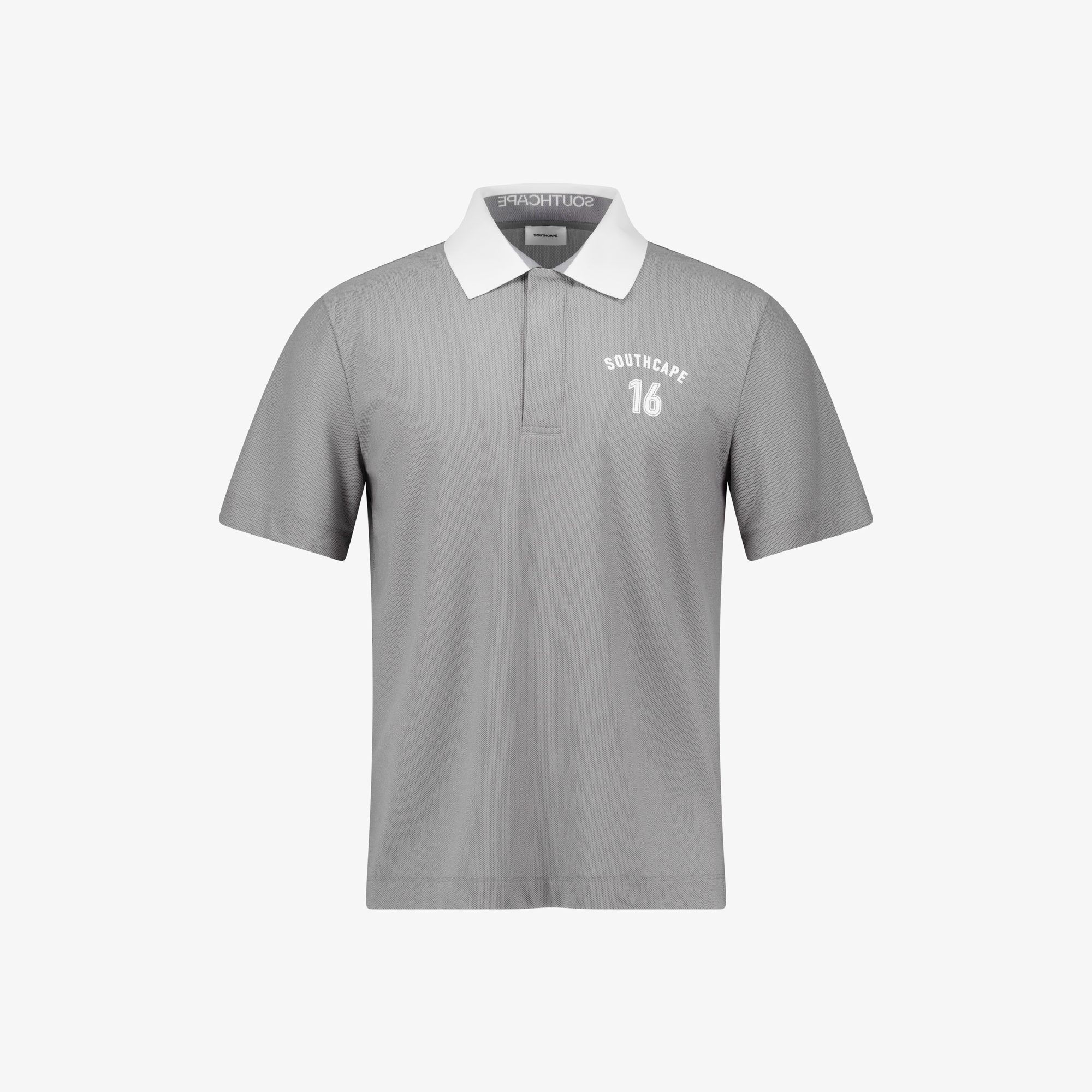 Mesh Tricot Collar T-Shirt_GY