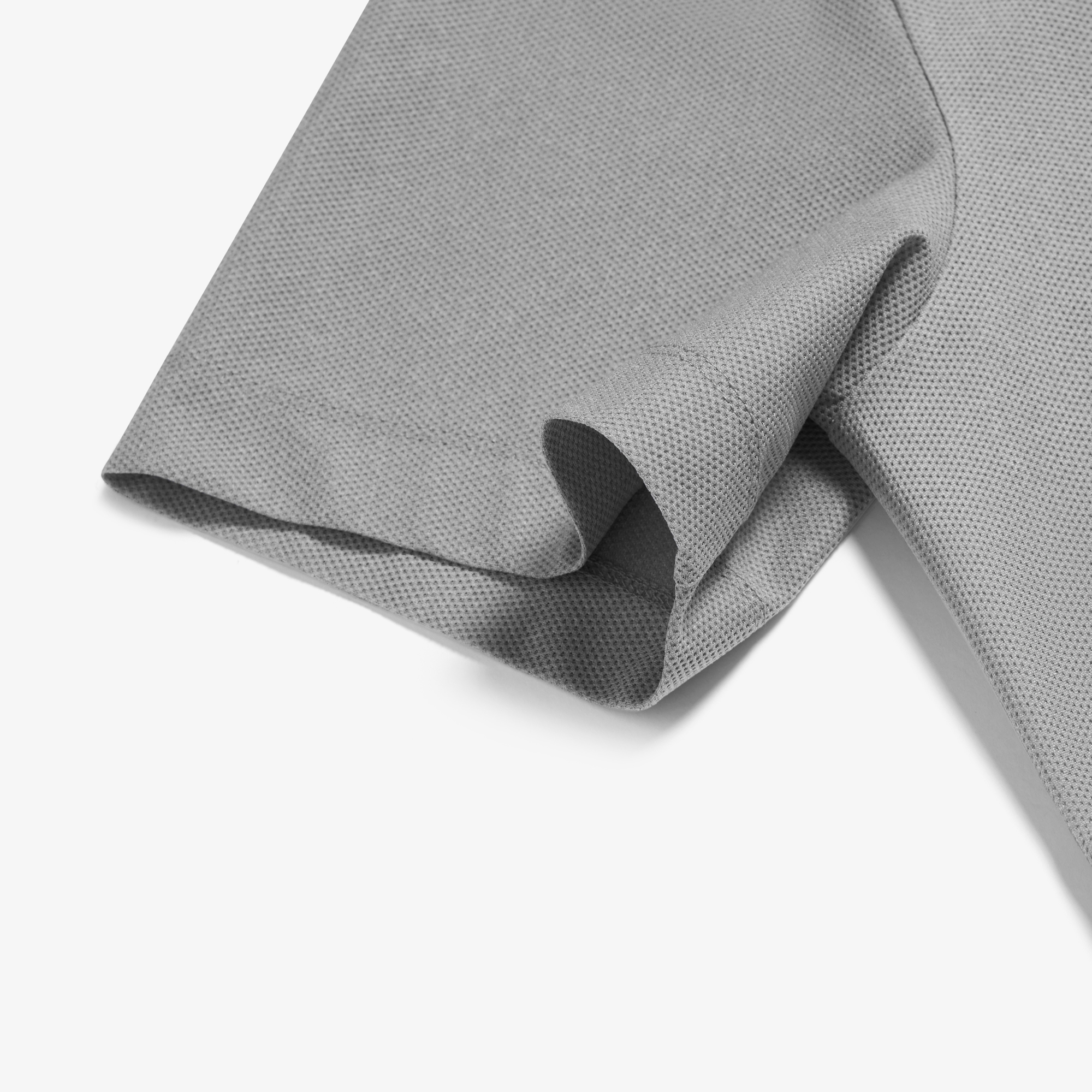 Mesh Tricot Collar T-Shirt_GY