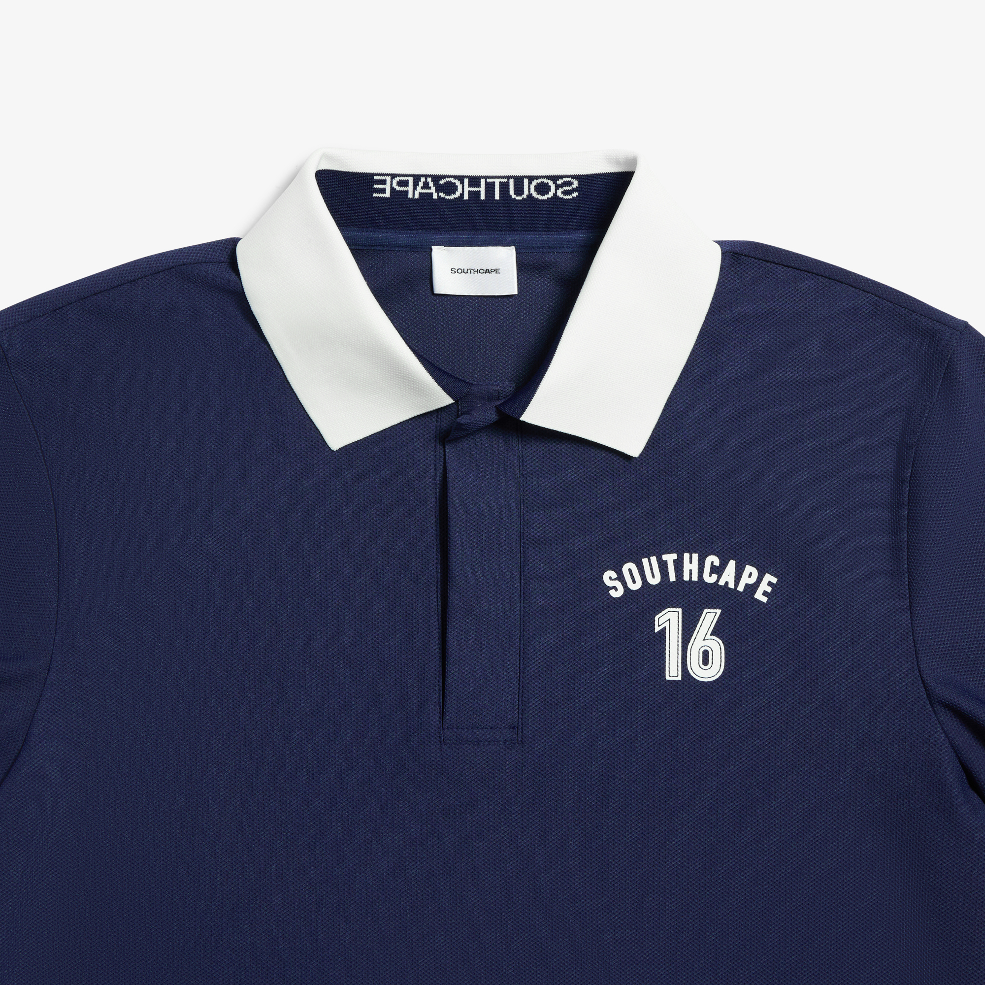 Mesh Tricot Collar T-Shirt_NA