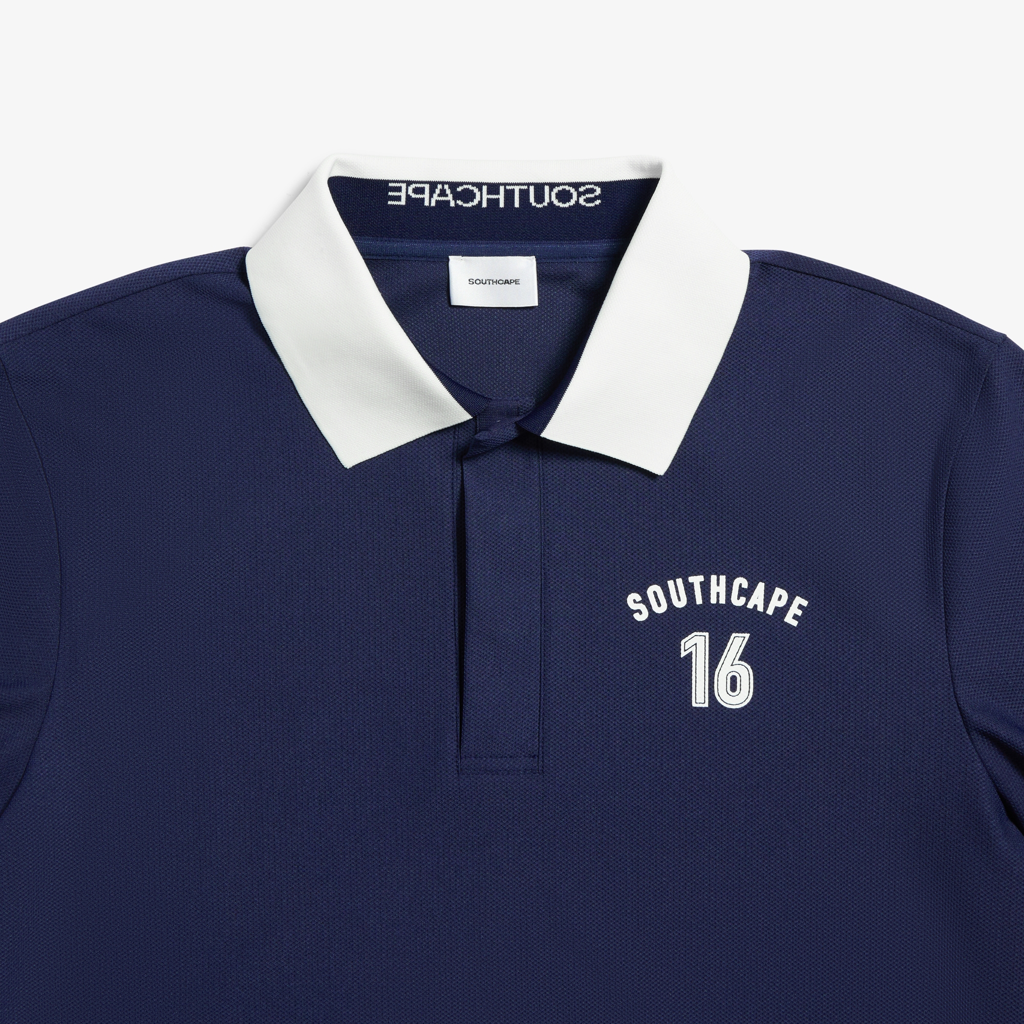 Mesh Tricot Collar T-Shirt_NA