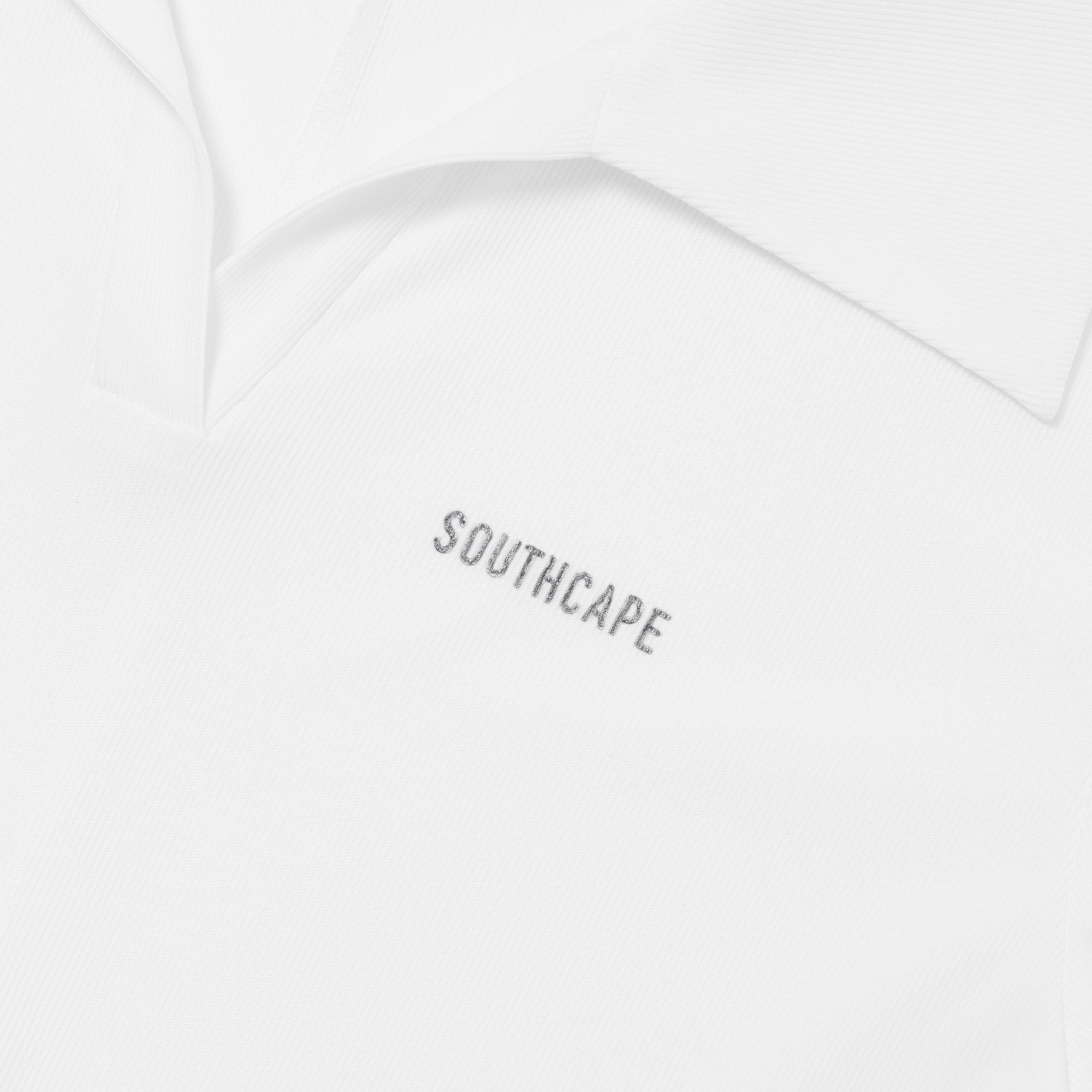 Open Collar Ribbed T-Shirt_WT