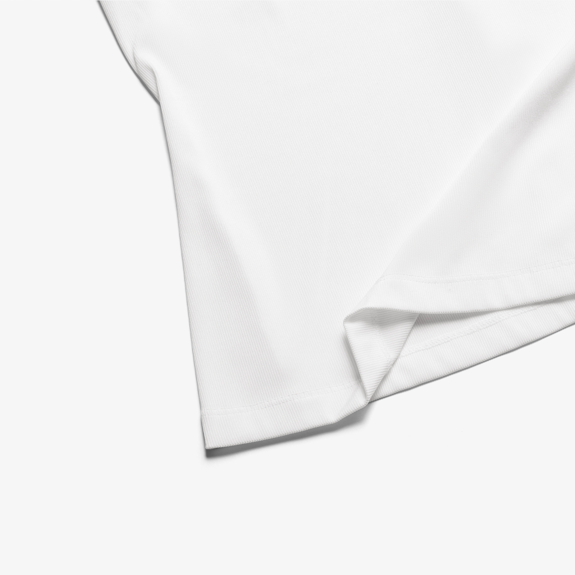 Open Collar Ribbed T-Shirt_WT