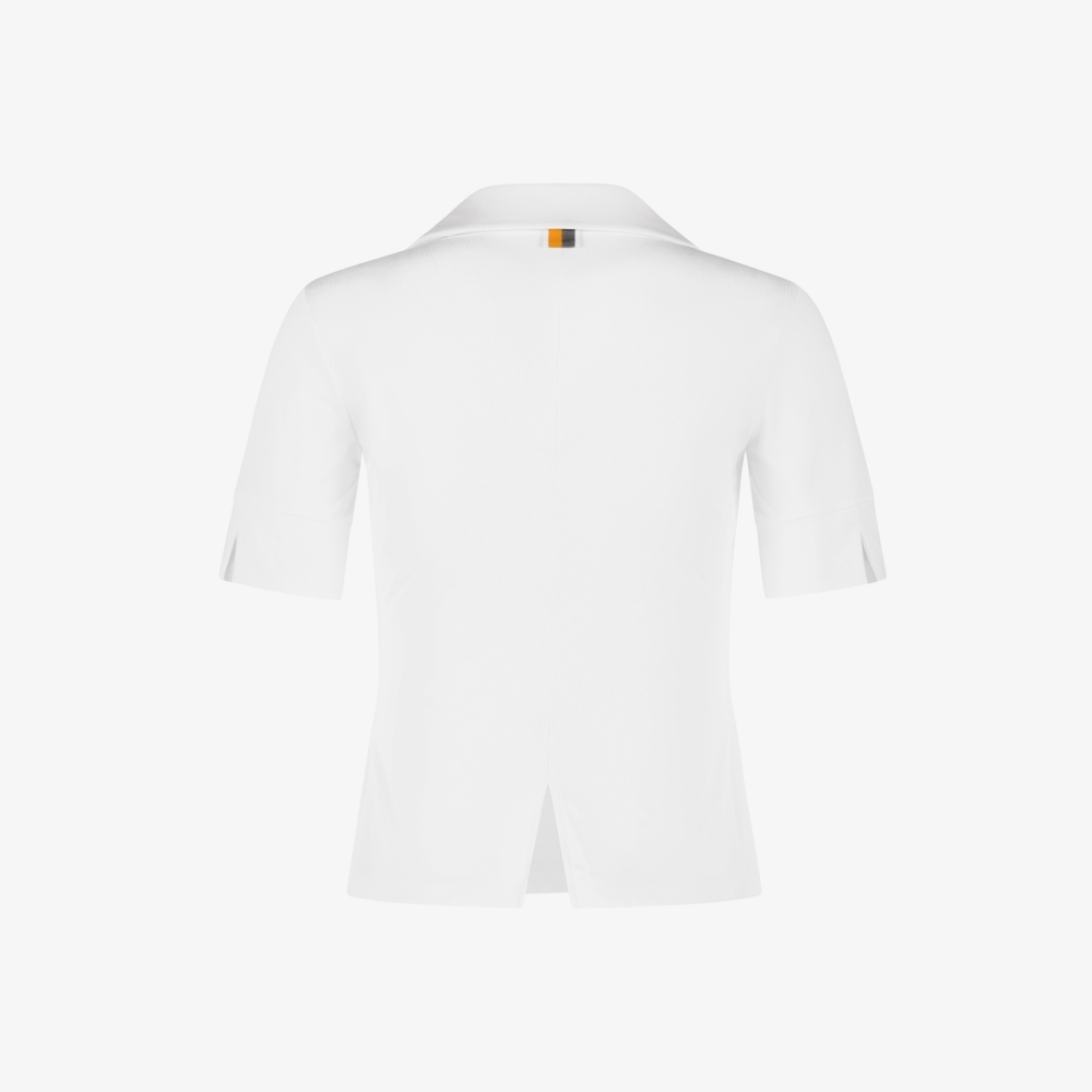 Open Collar Ribbed T-Shirt_WT