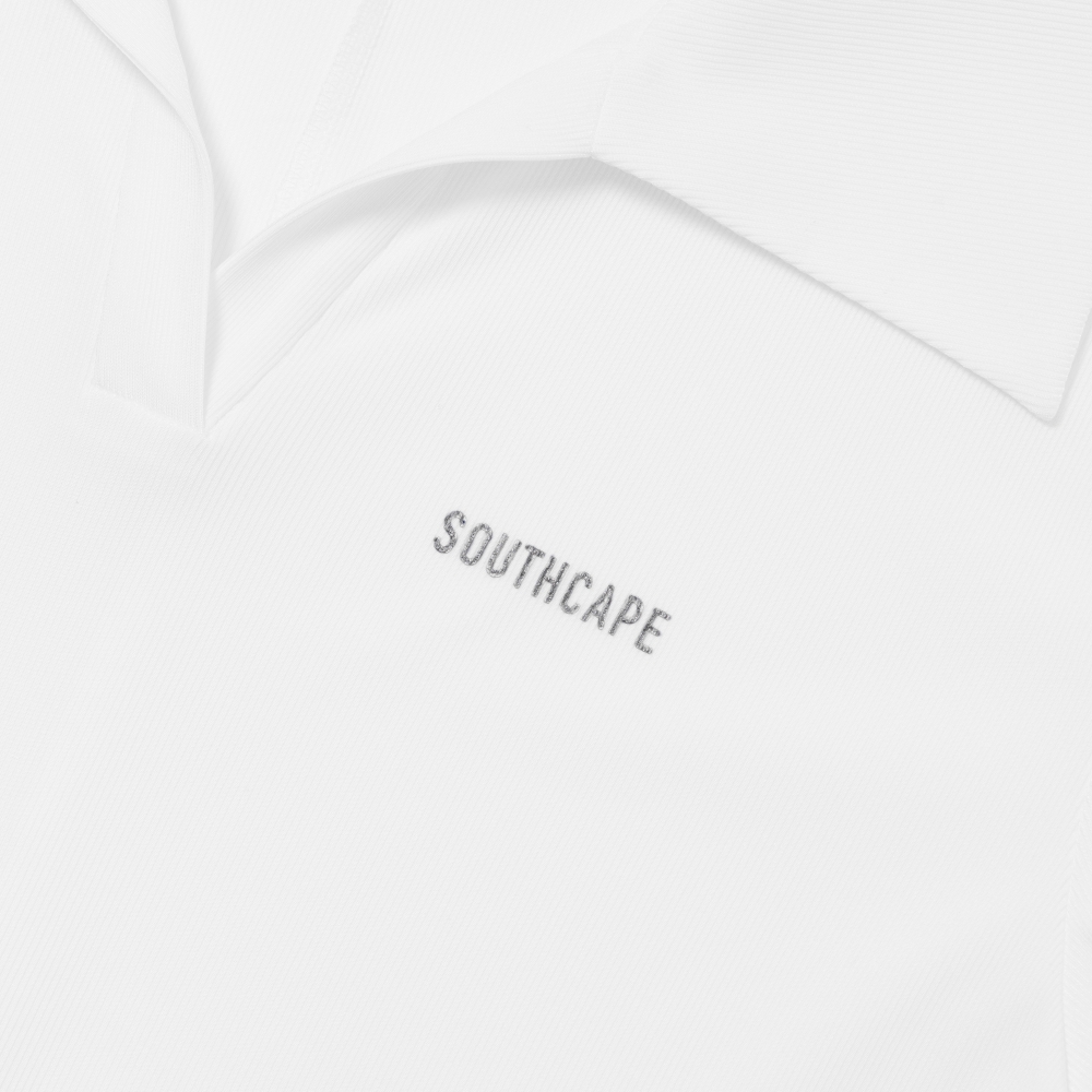 Open Collar Ribbed T-Shirt_WT