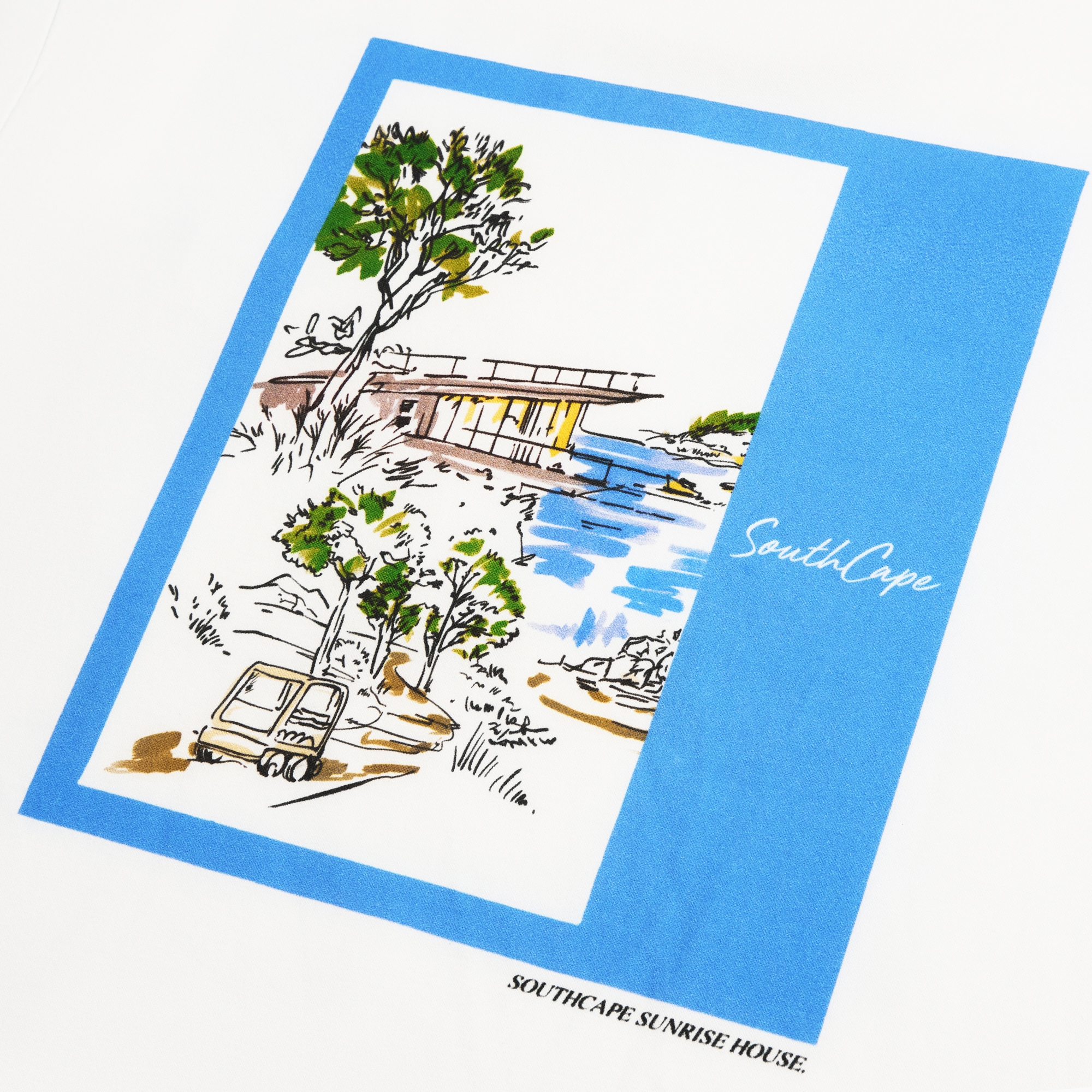 Sunrise House Pocket Short-Sleeved T-Shirt_WT