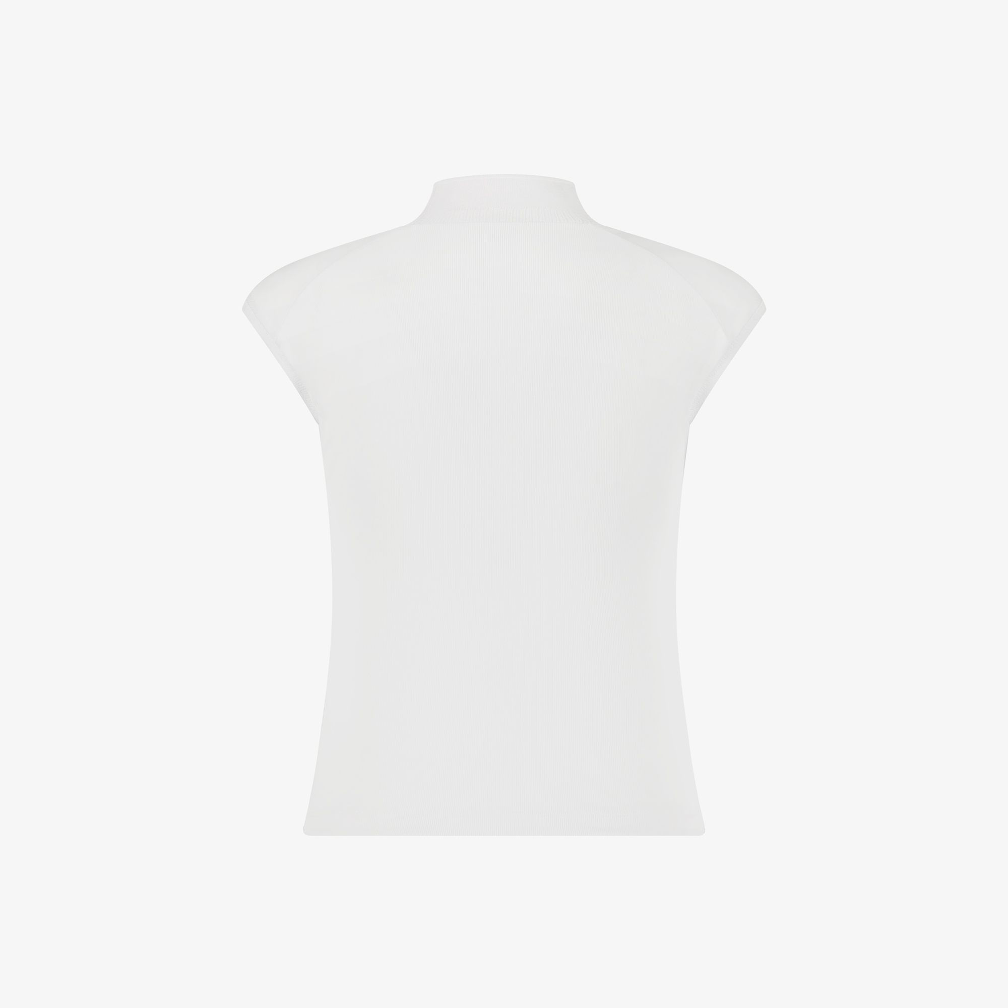 Half-Neck Ribbed Sleeveless_WT