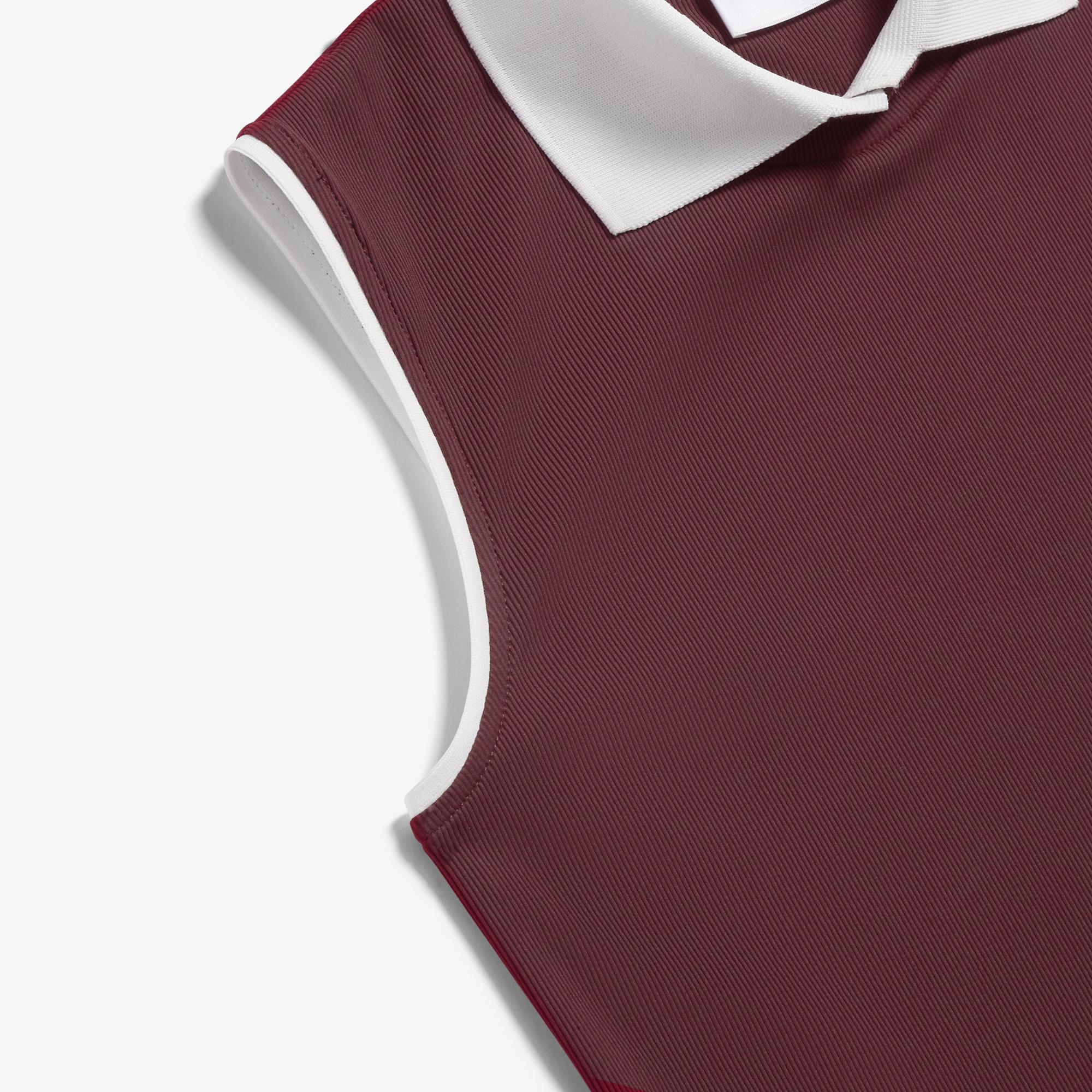 Contrast Collar Sleeveless_WN