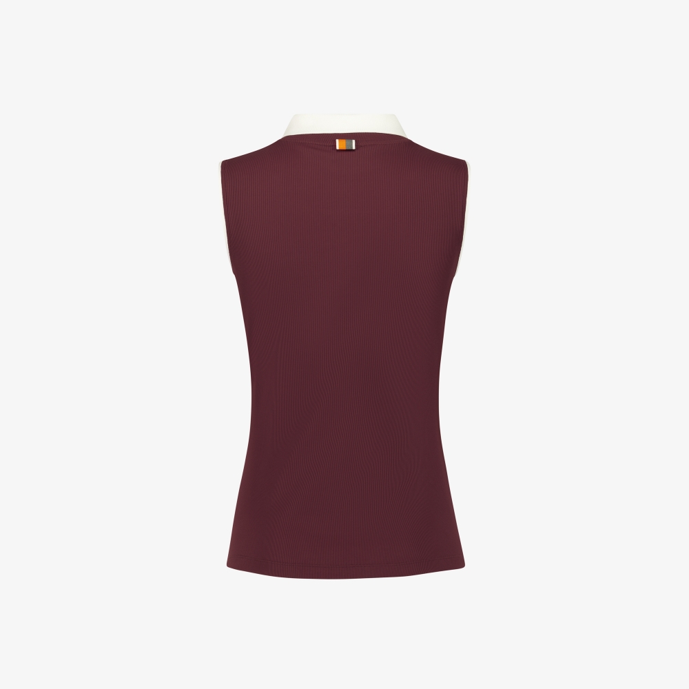 Contrast Collar Sleeveless_WN