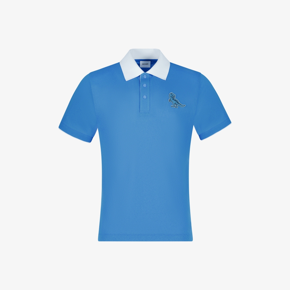 Buddy Wappen Layered Collar T-Shirt_BL