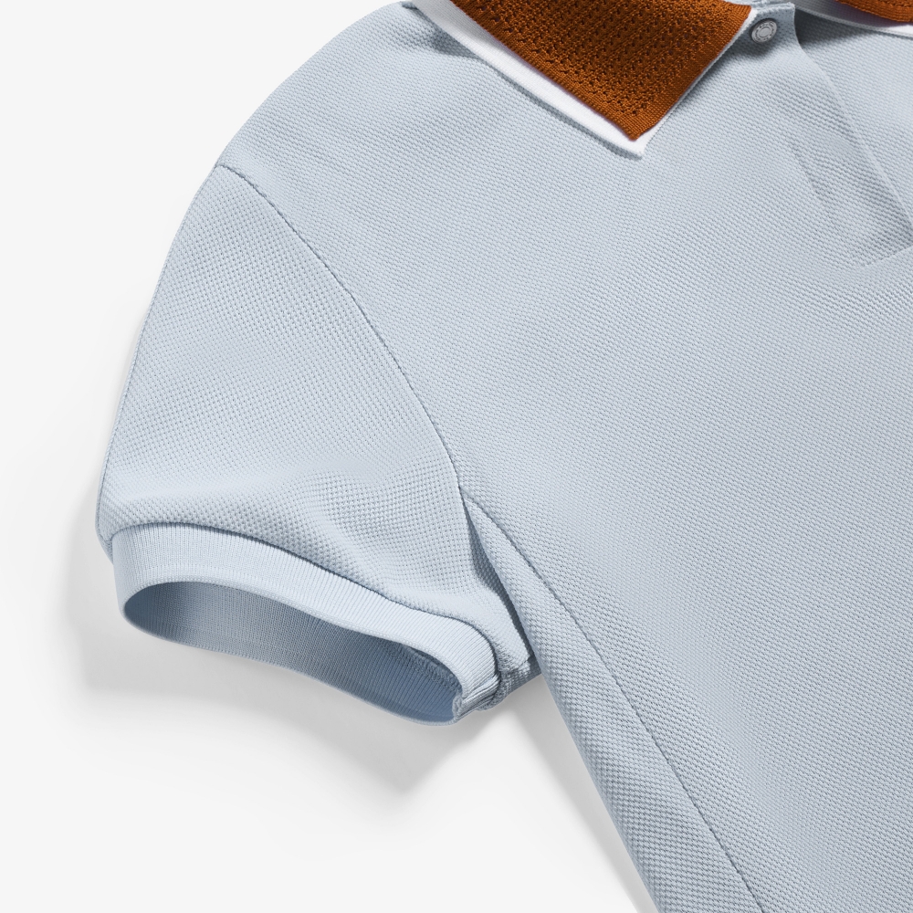 Contrast Layered Collar T-Shirt_LB