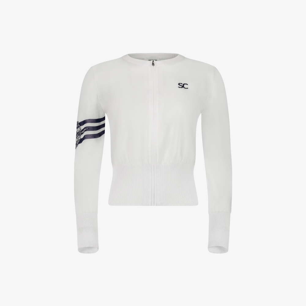 Southcross Zip-Up Knit Cardigan_WT