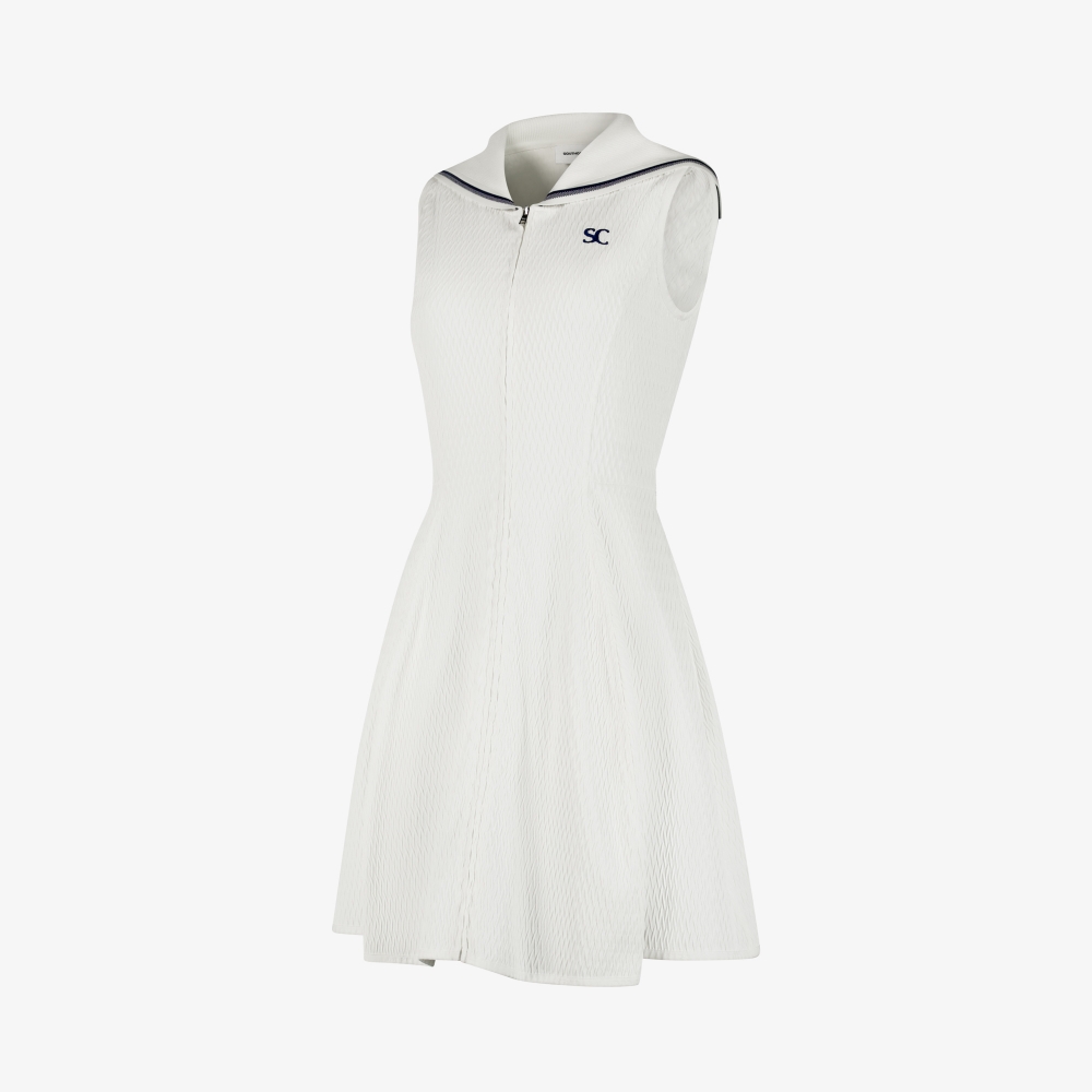 Marine Sailor Jacquard Dress_WT