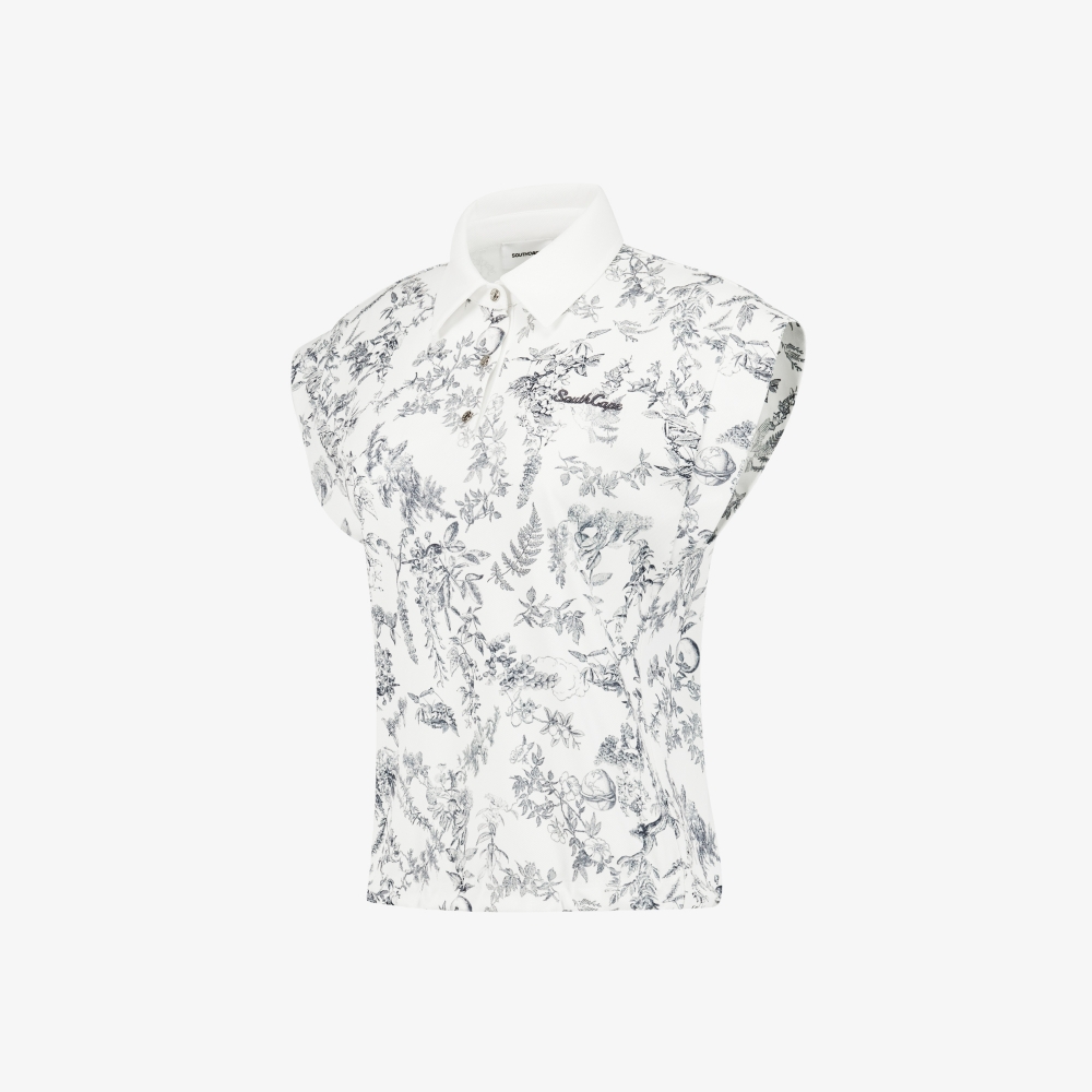 Nature-Print Sleeveless_GY