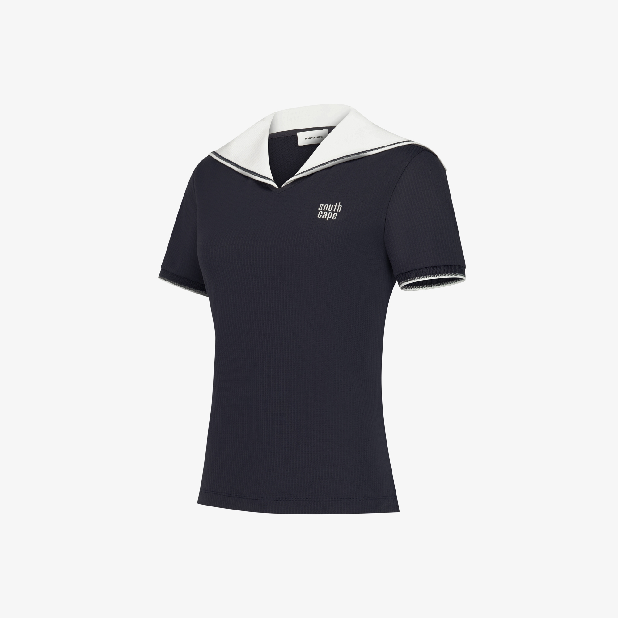 Contrast Sailor Collar T-Shirt_DA